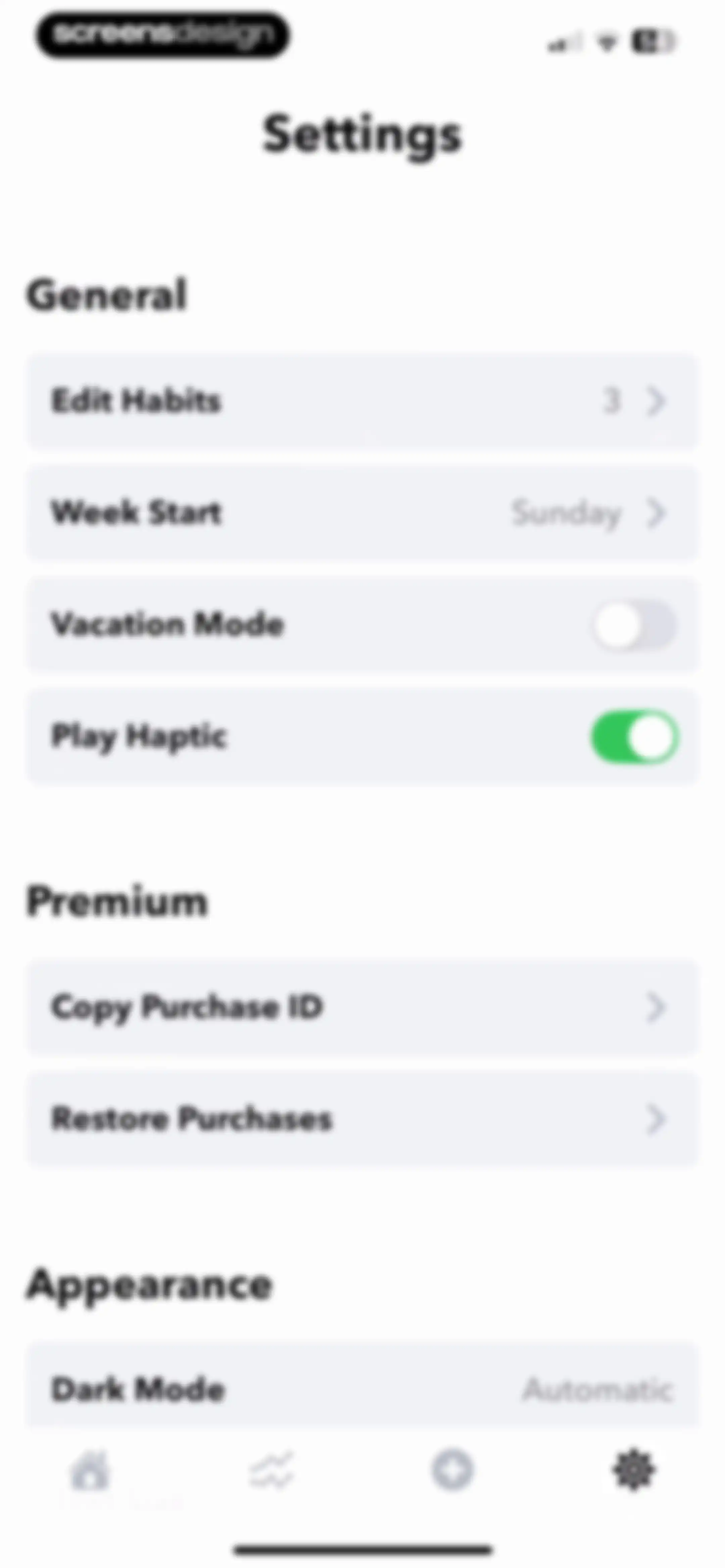 HabitMinder • Habit Tracker screen 78