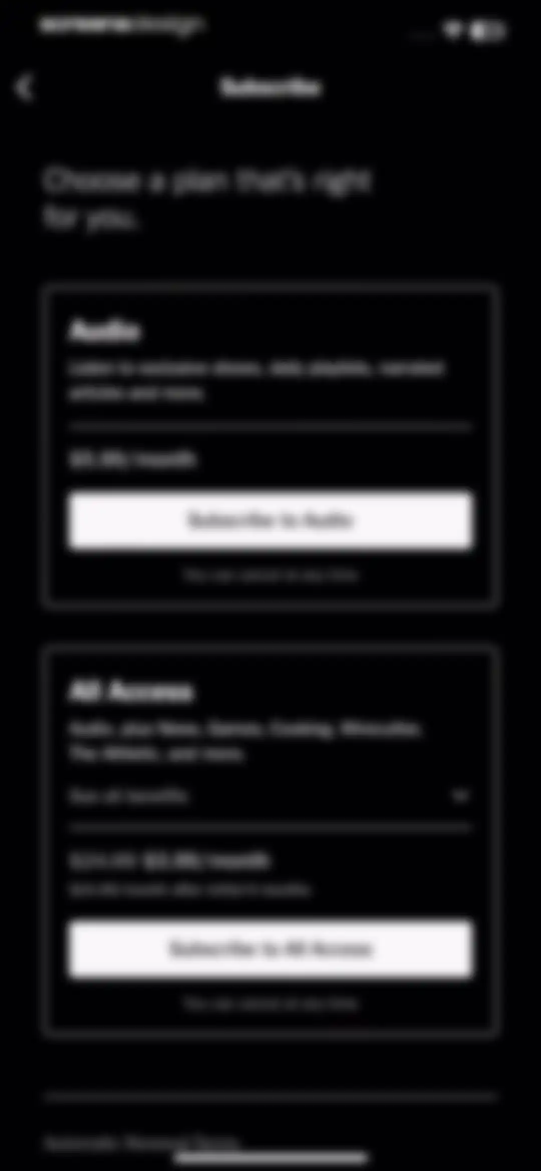 NYT Audio screen 3