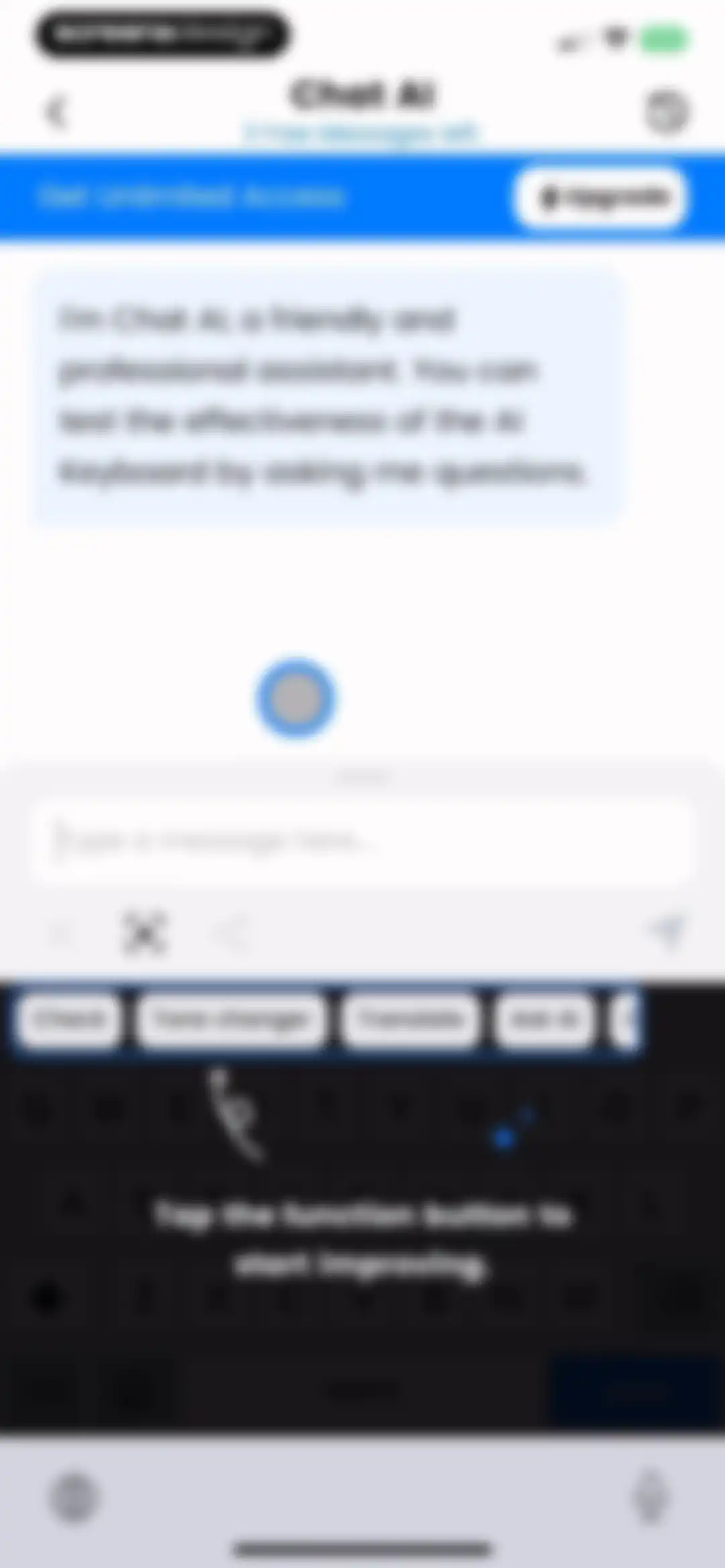 AI Keyboard: Chatbot, Grammar screen 12