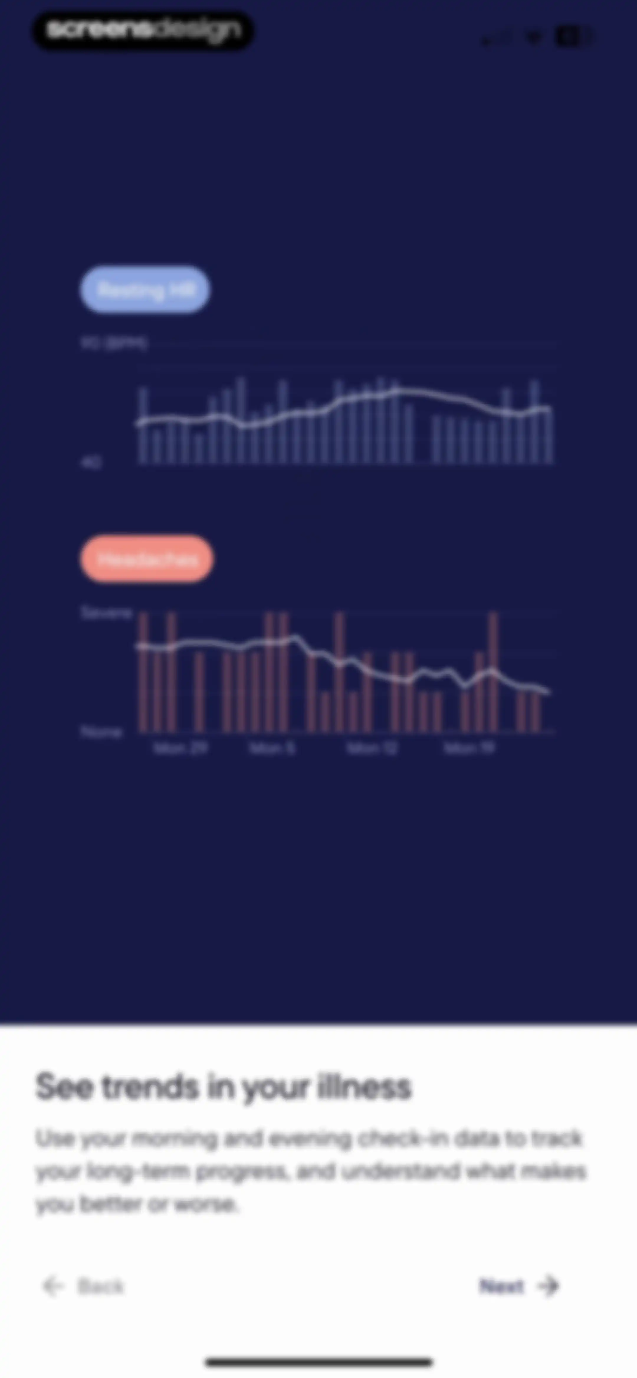 Visible: Pacing for illness screen 25
