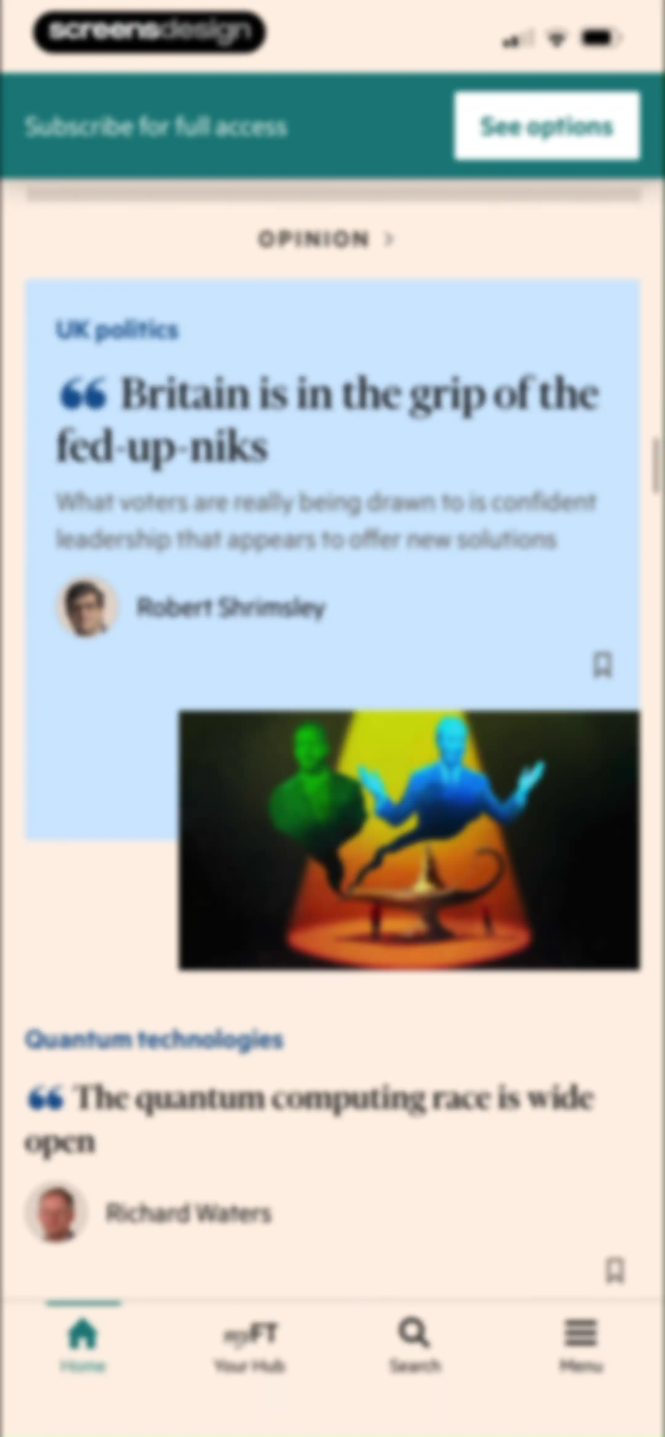 Financial Times: Business News screen 59