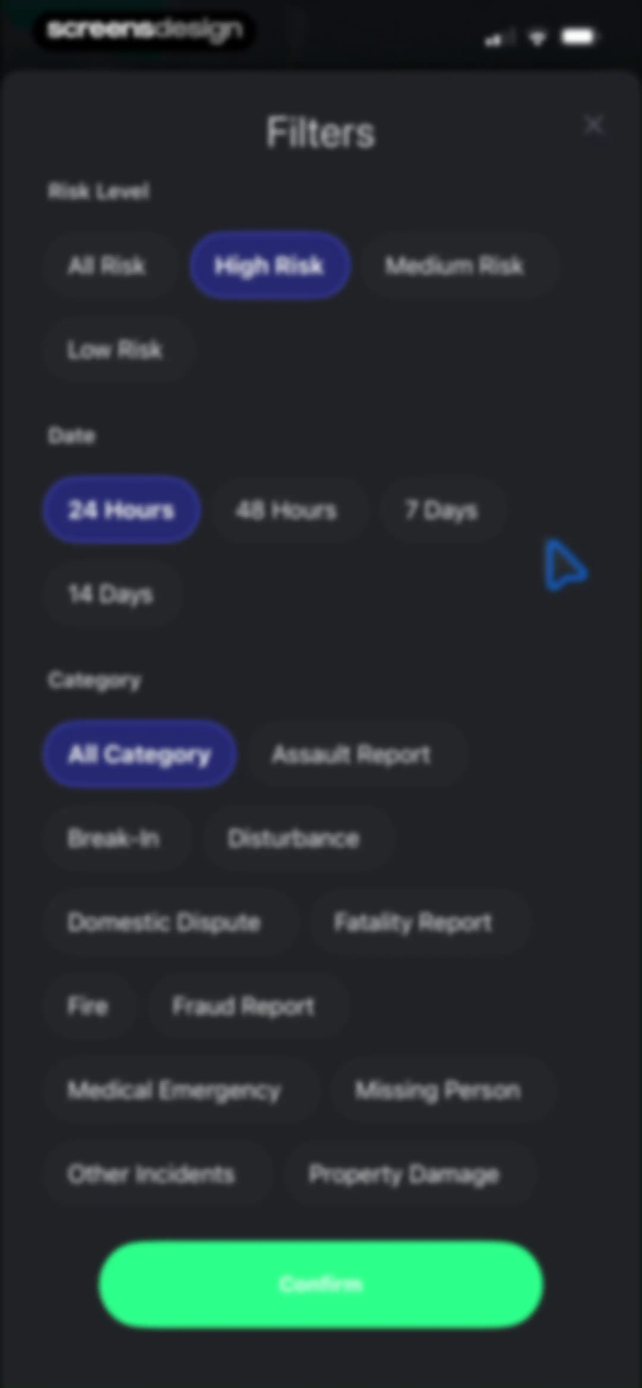 CrimeRadar Dispatch Audio screen 40