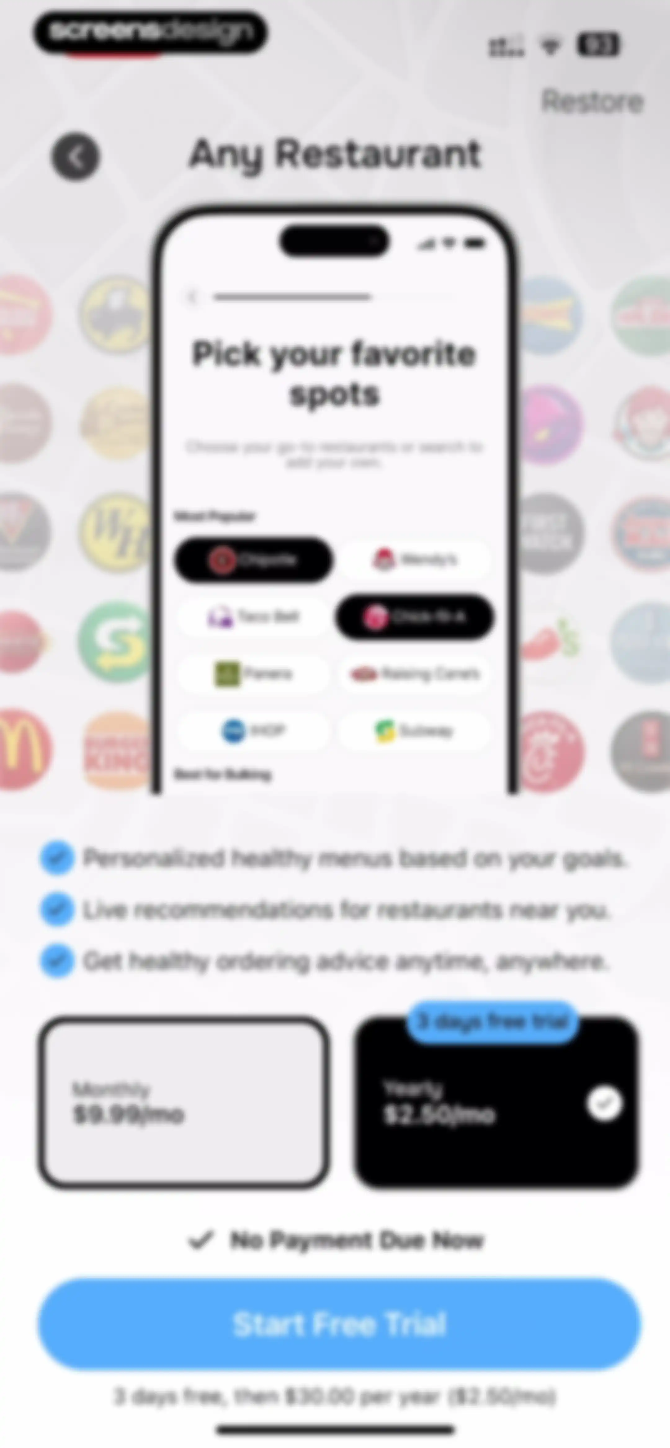 MenuFit - Healthy Eating Out screen 46