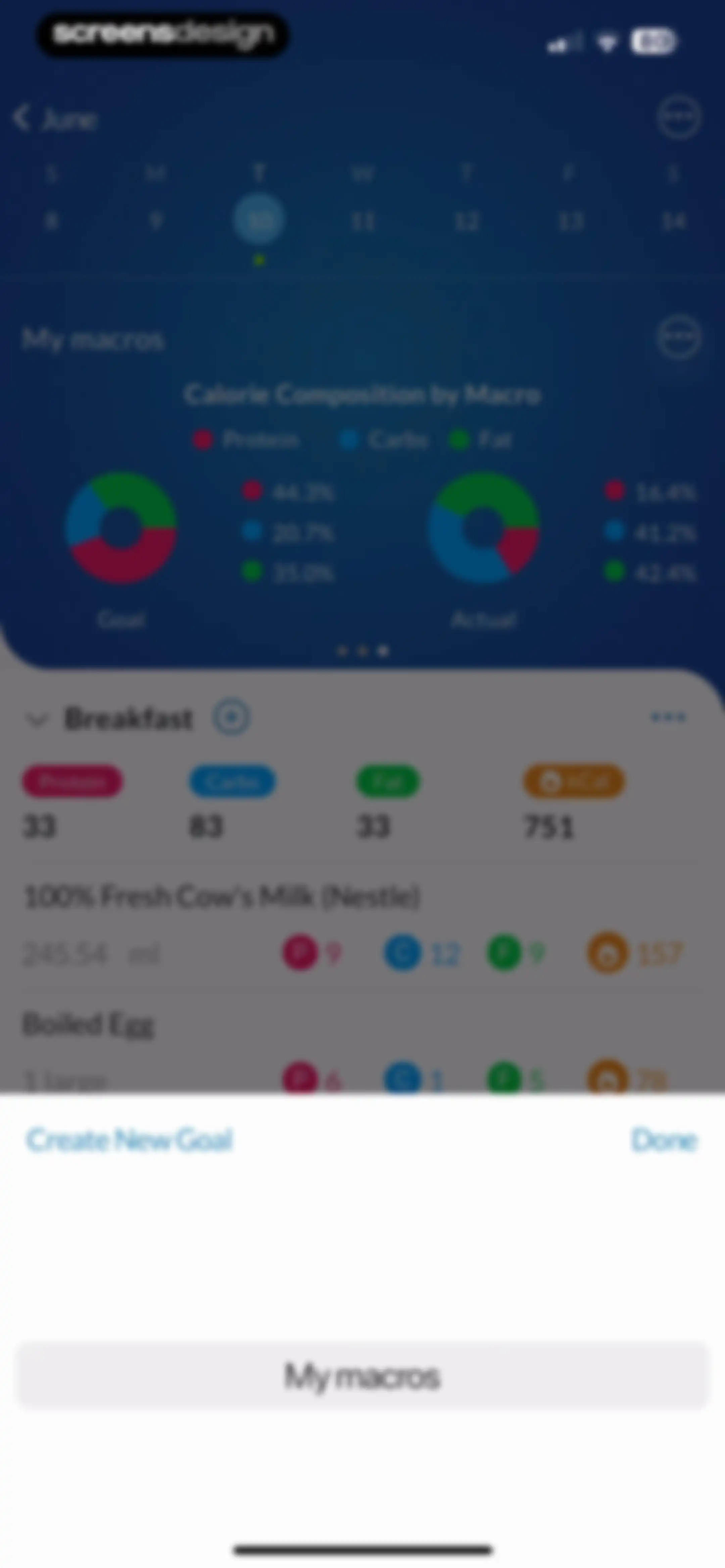 MacrosFirst - Macro Tracker screen 86