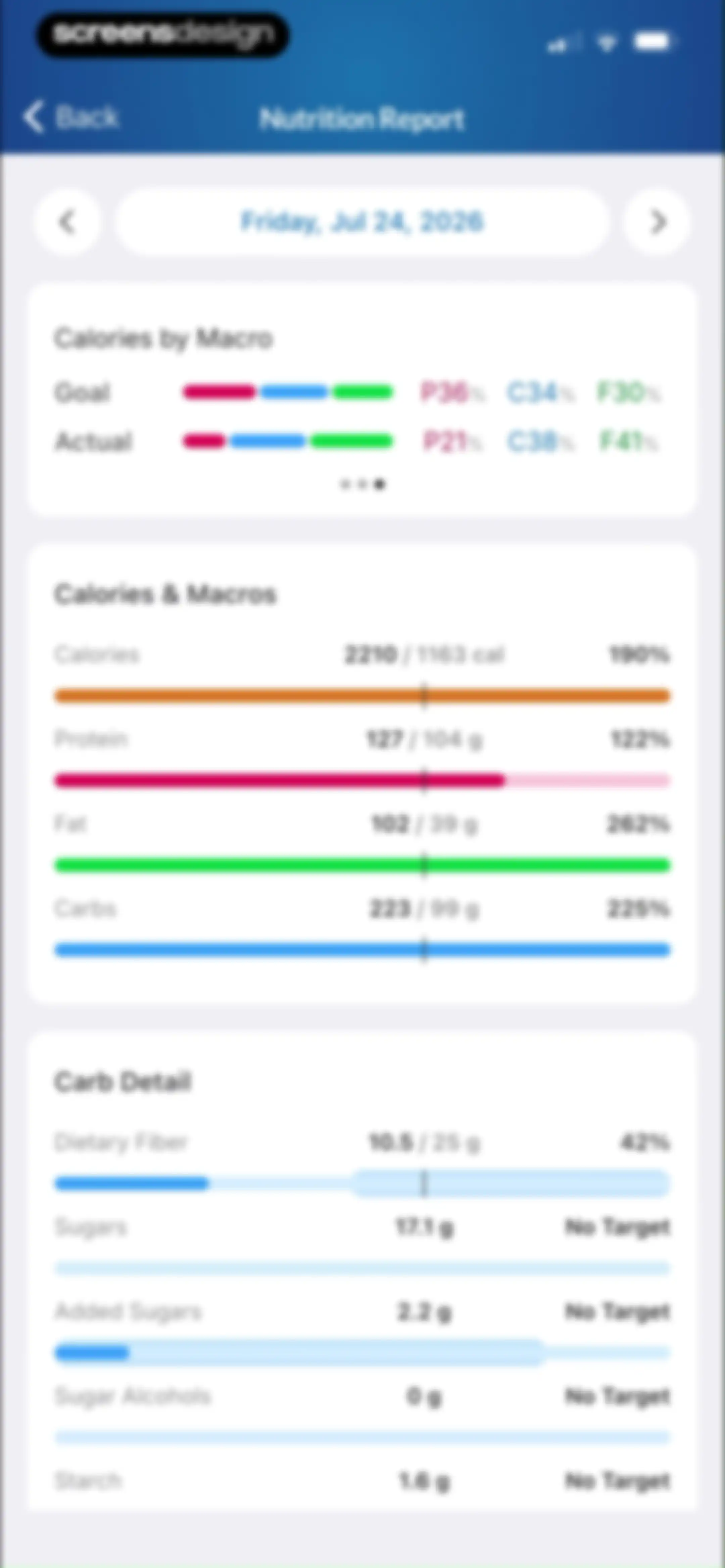 MacrosFirst - Macro Tracker screen 109
