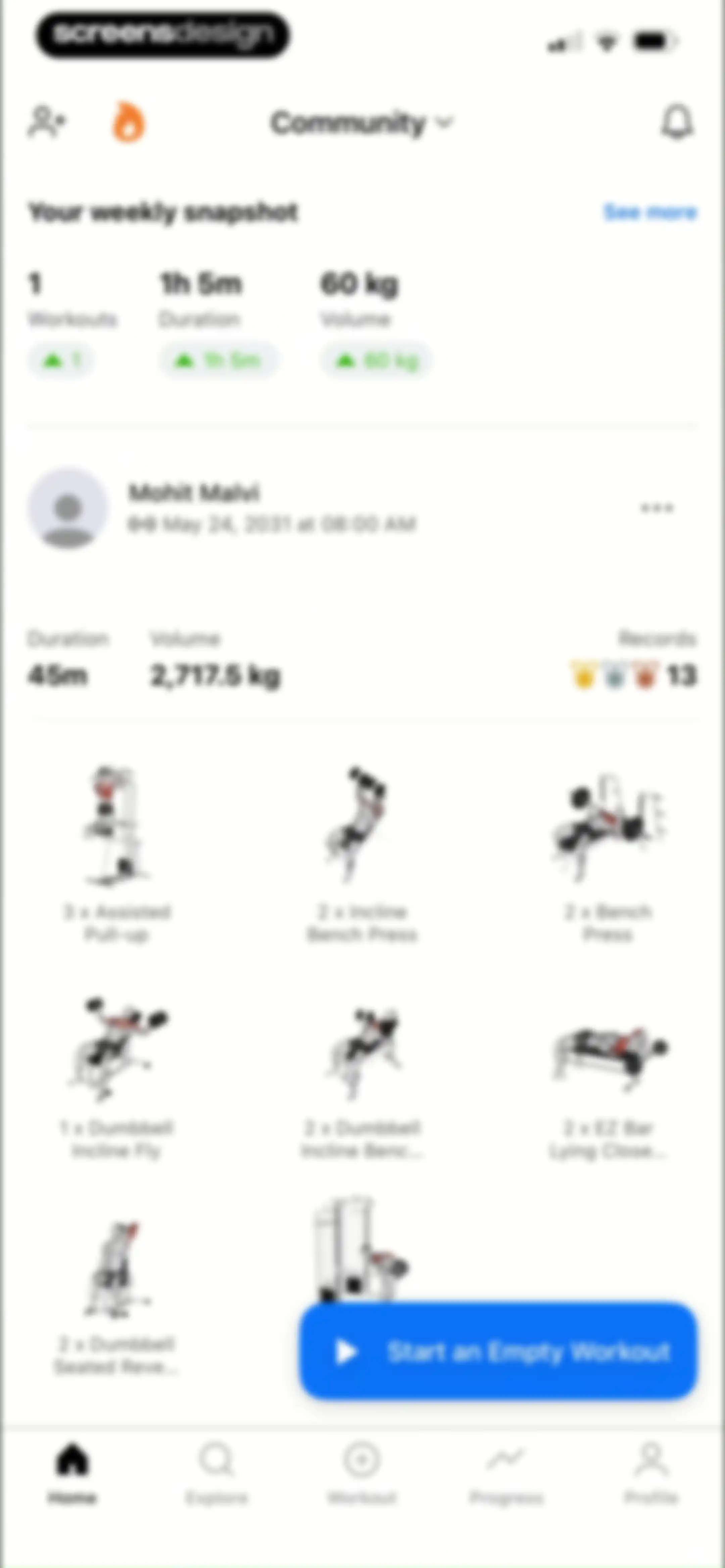 Lyfta: Gym Workout Tracker Log screen 128