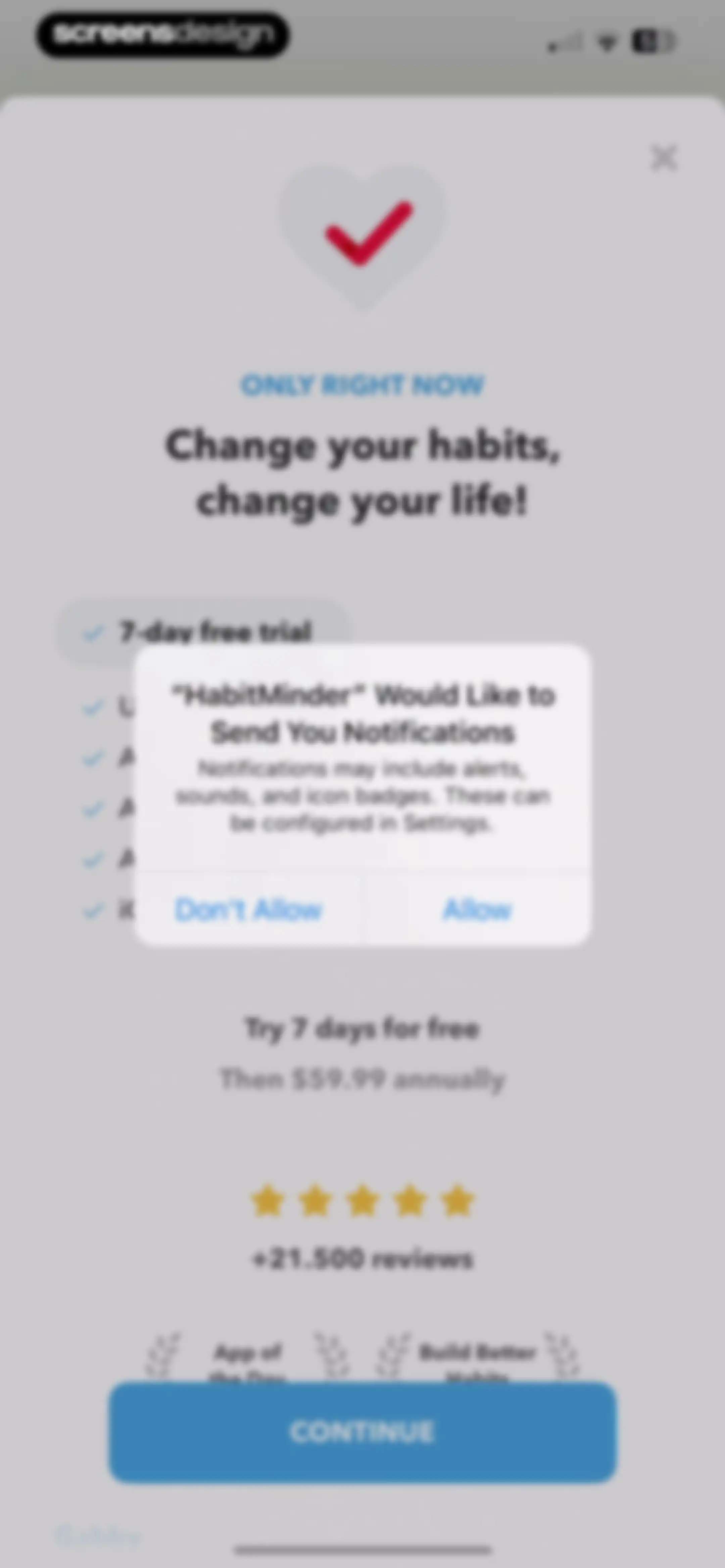 HabitMinder • Habit Tracker screen 22