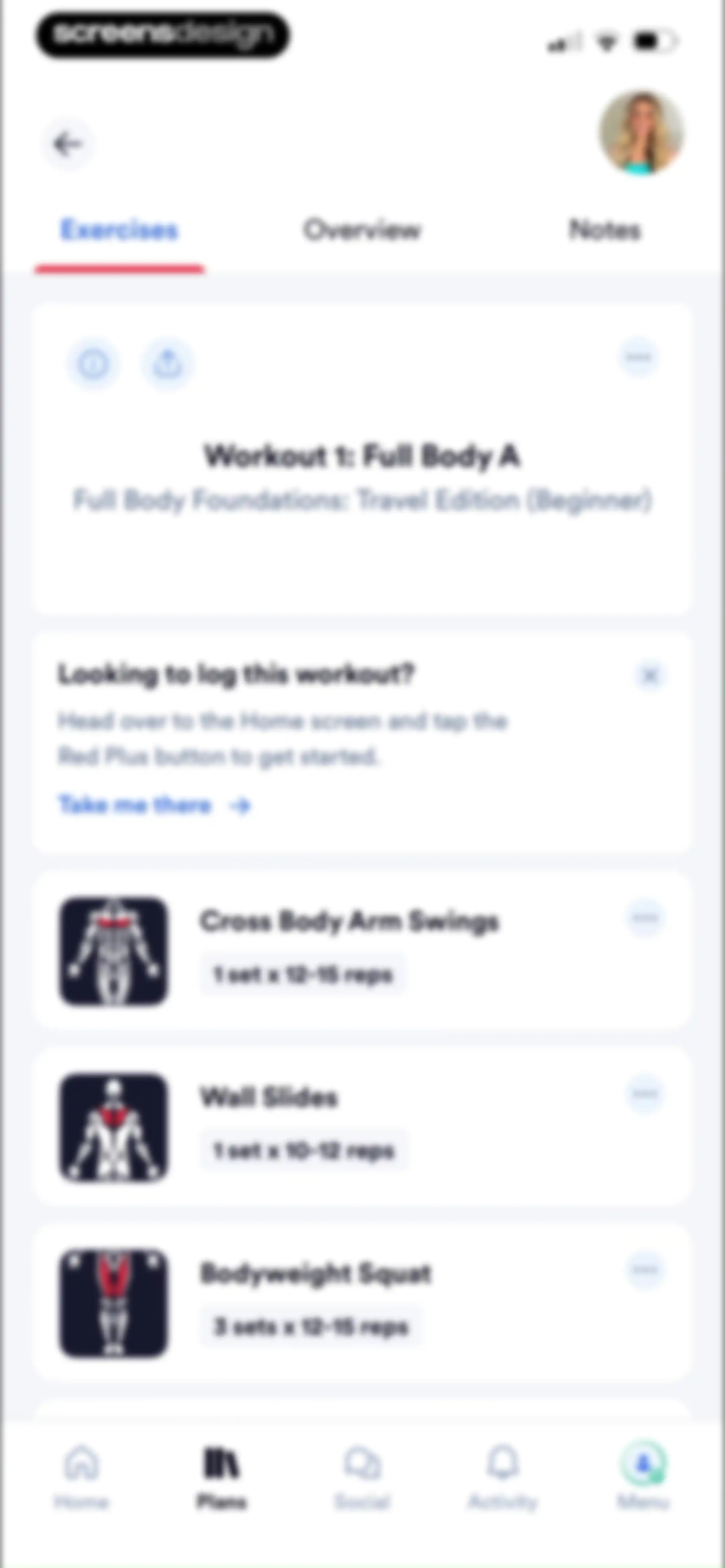 Caliber: Strength Training screen 138