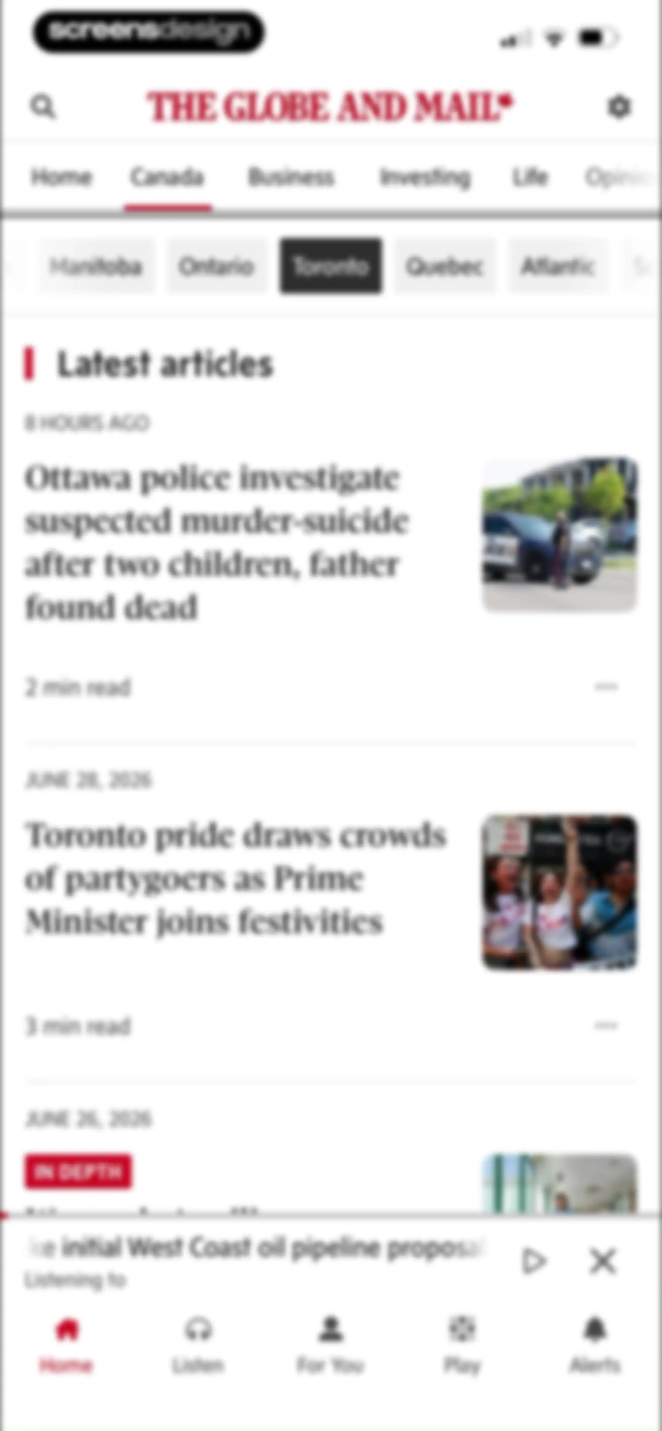The Globe and Mail screen 33