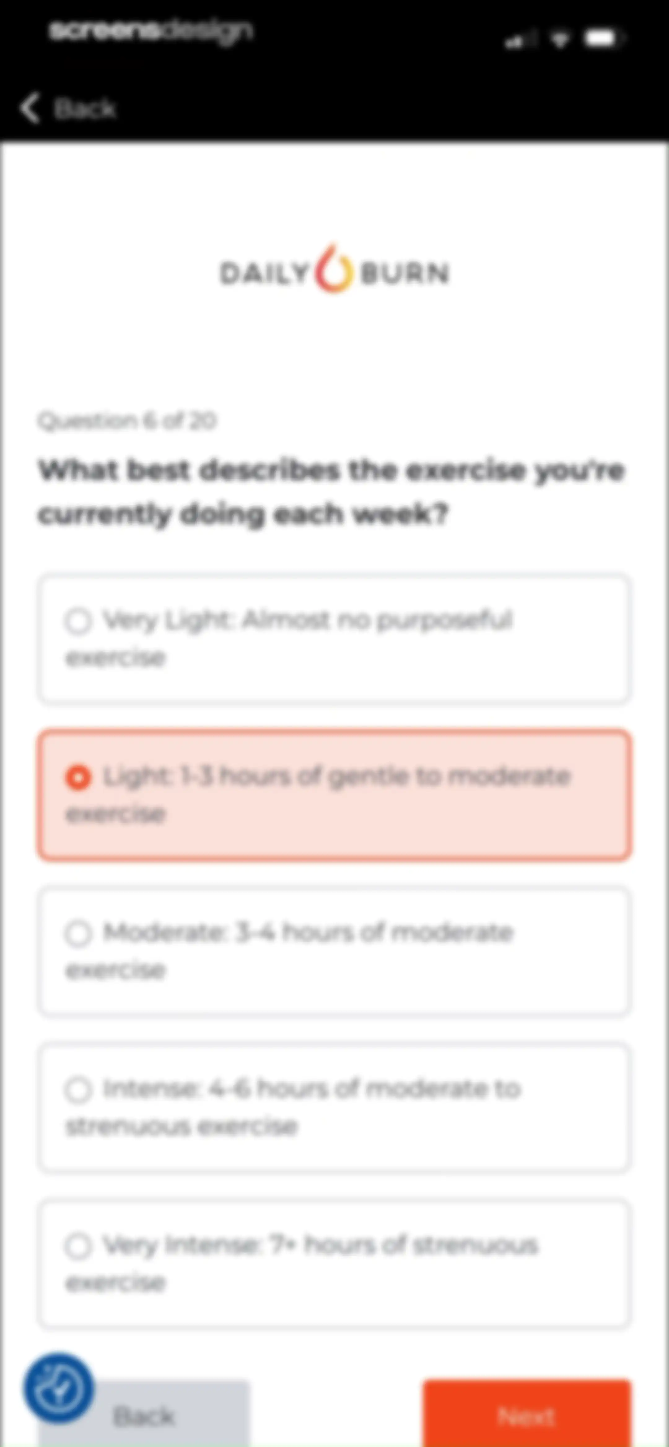 Daily Burn: Home Workouts screen 21
