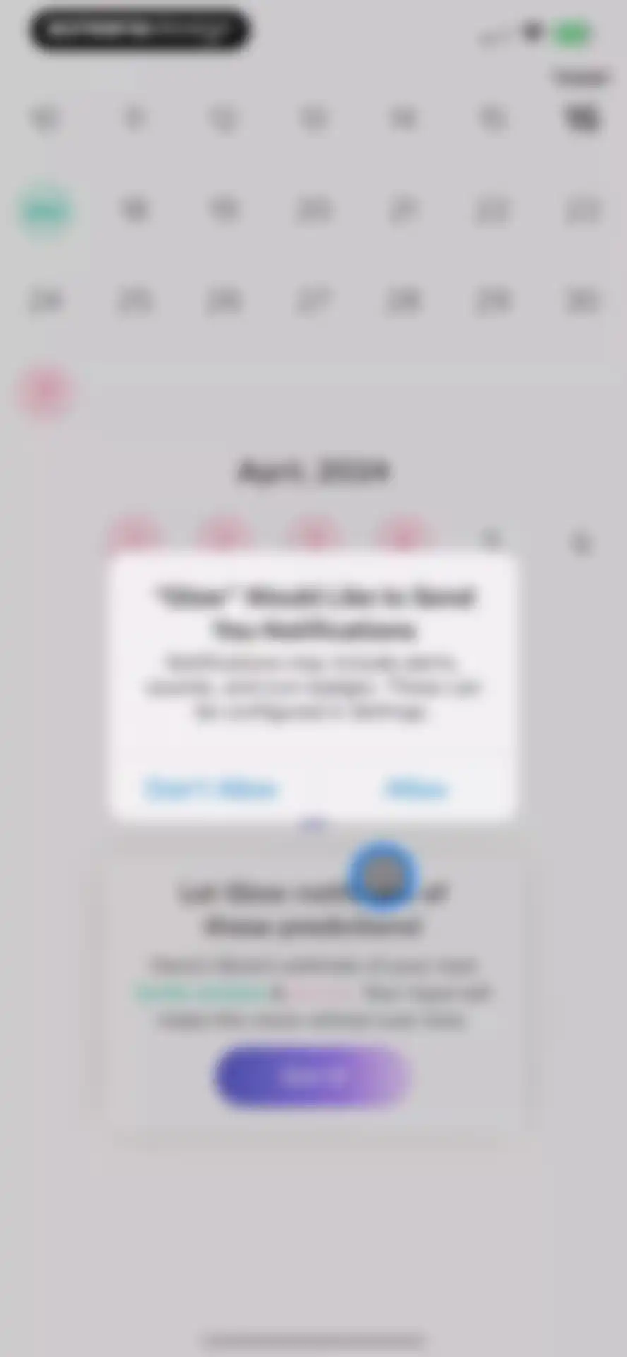 Glow Ovulation & Period App screen 9