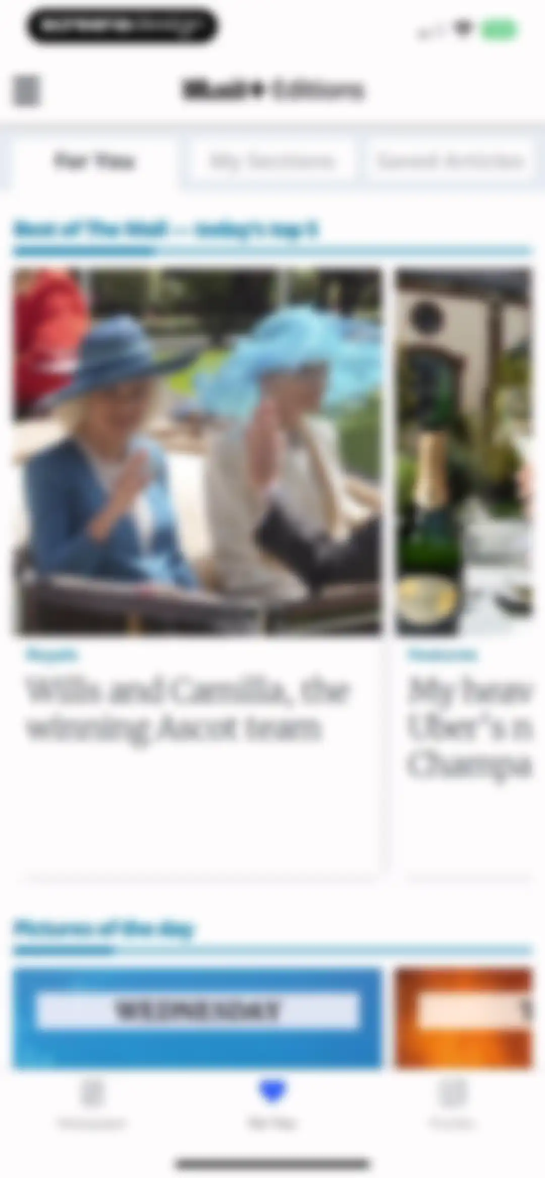 Daily Mail Newspaper screen 25