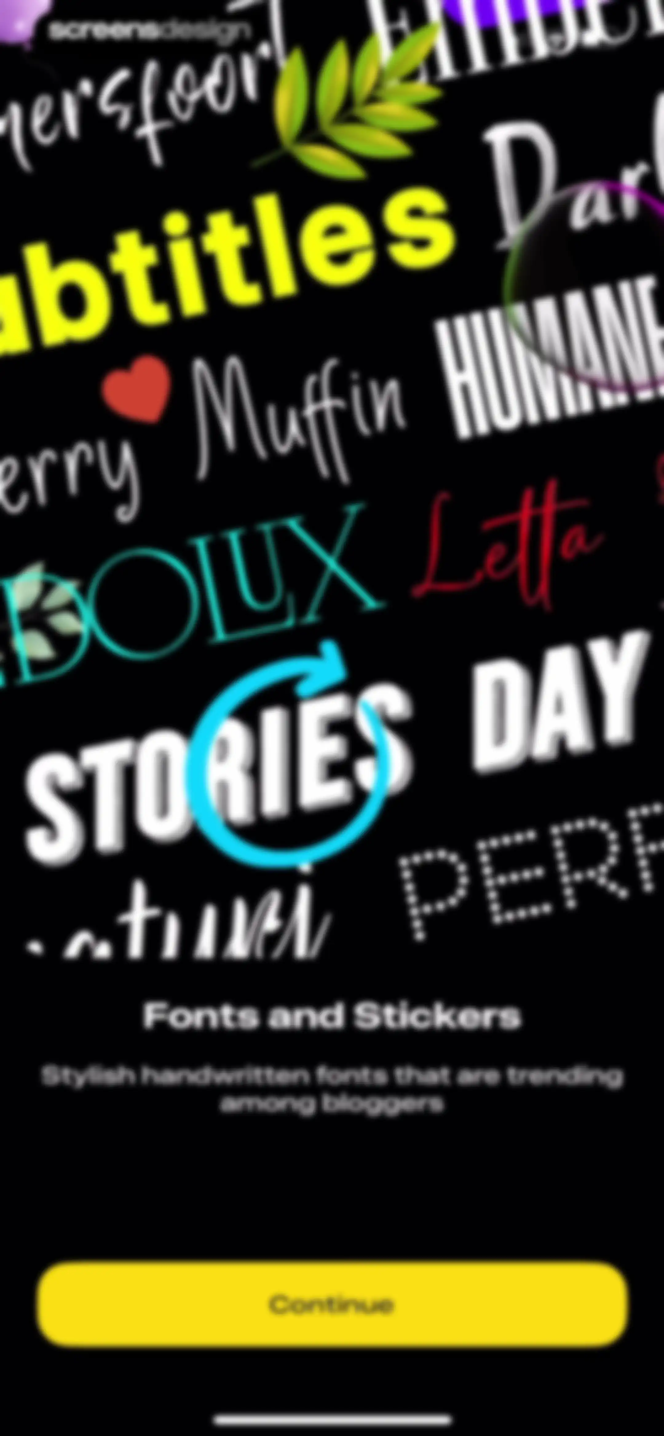 Leto: Font for Instagram Story screen 4