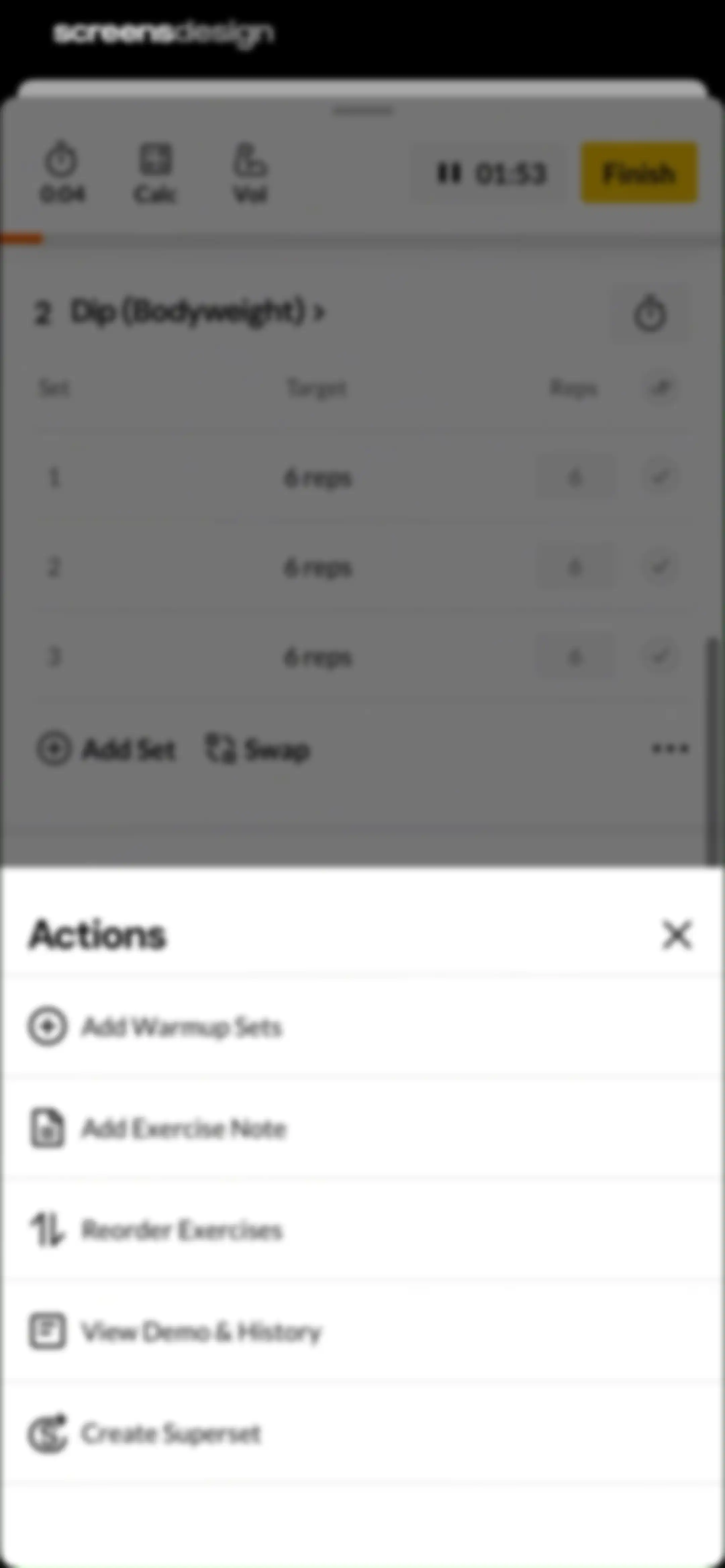 Boostcamp: Workout Programs screen 70