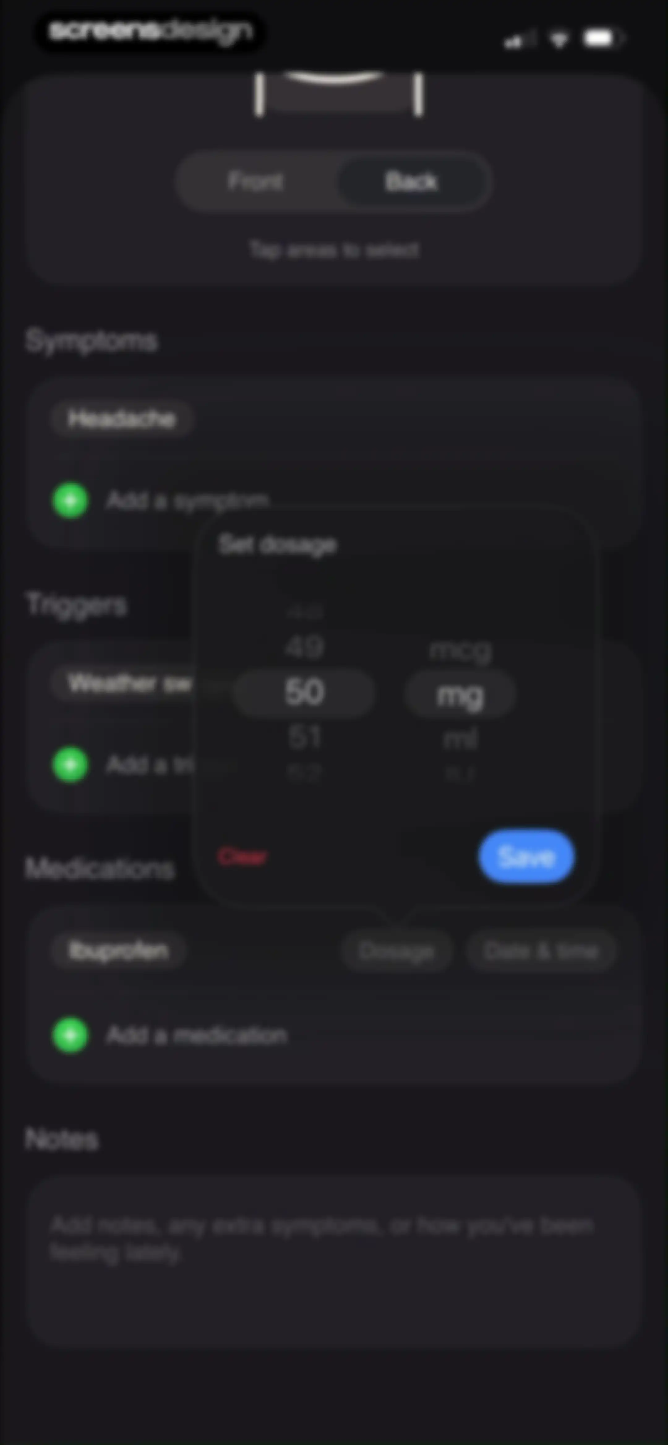 Relief - Migraine Tracker screen 54