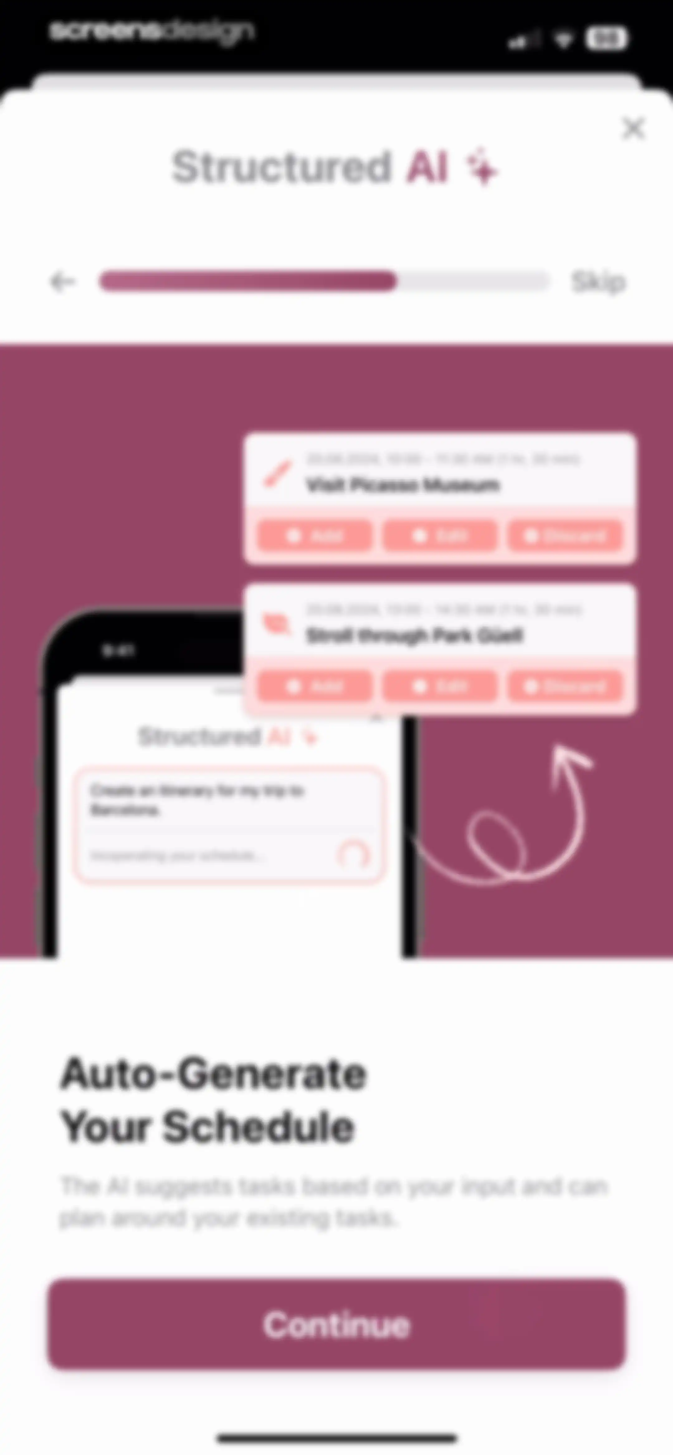 Structured: Daily Planner Todo screen 70