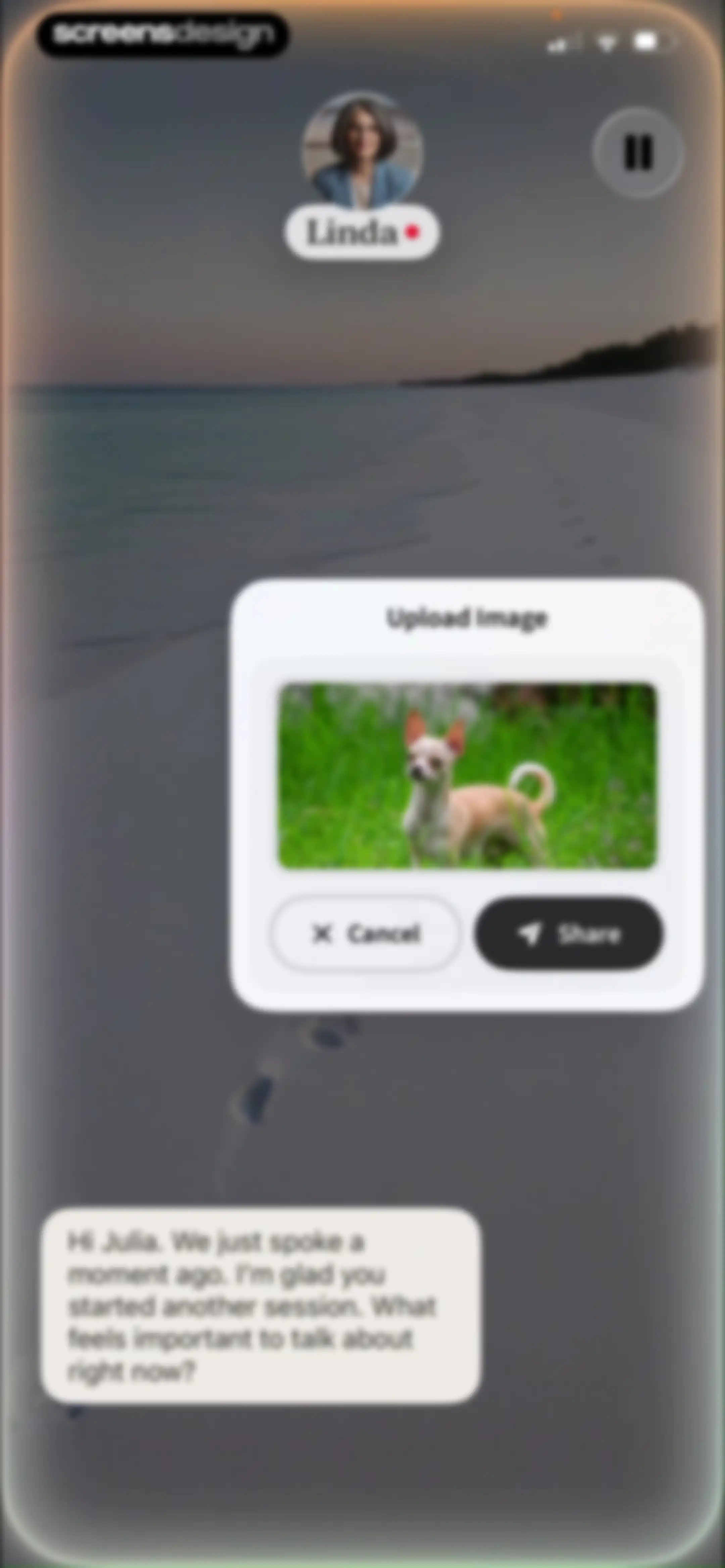 Sonia: AI for Mental Health screen 70
