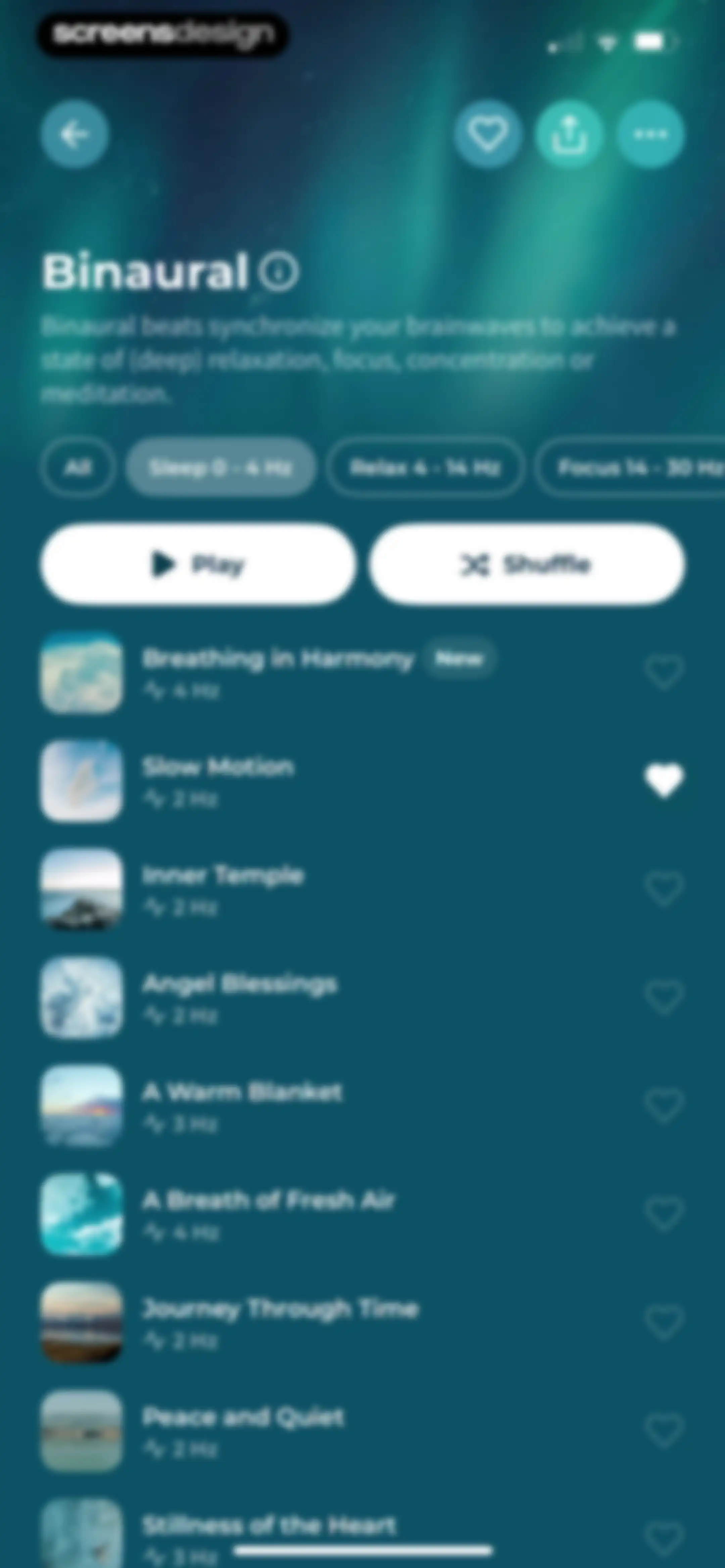 Meditation Moments - Guided screen 74
