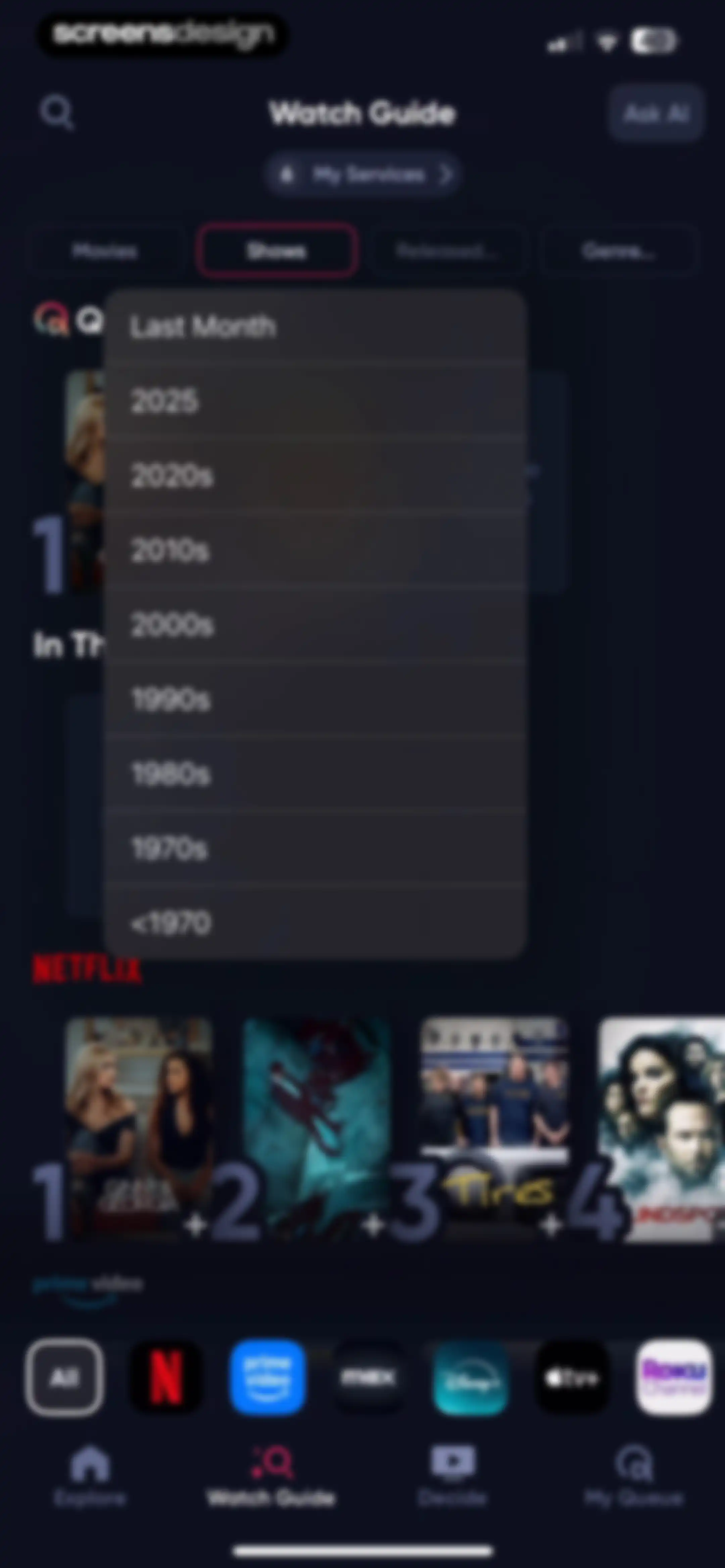 Queue - Find Movies & Shows screen 84