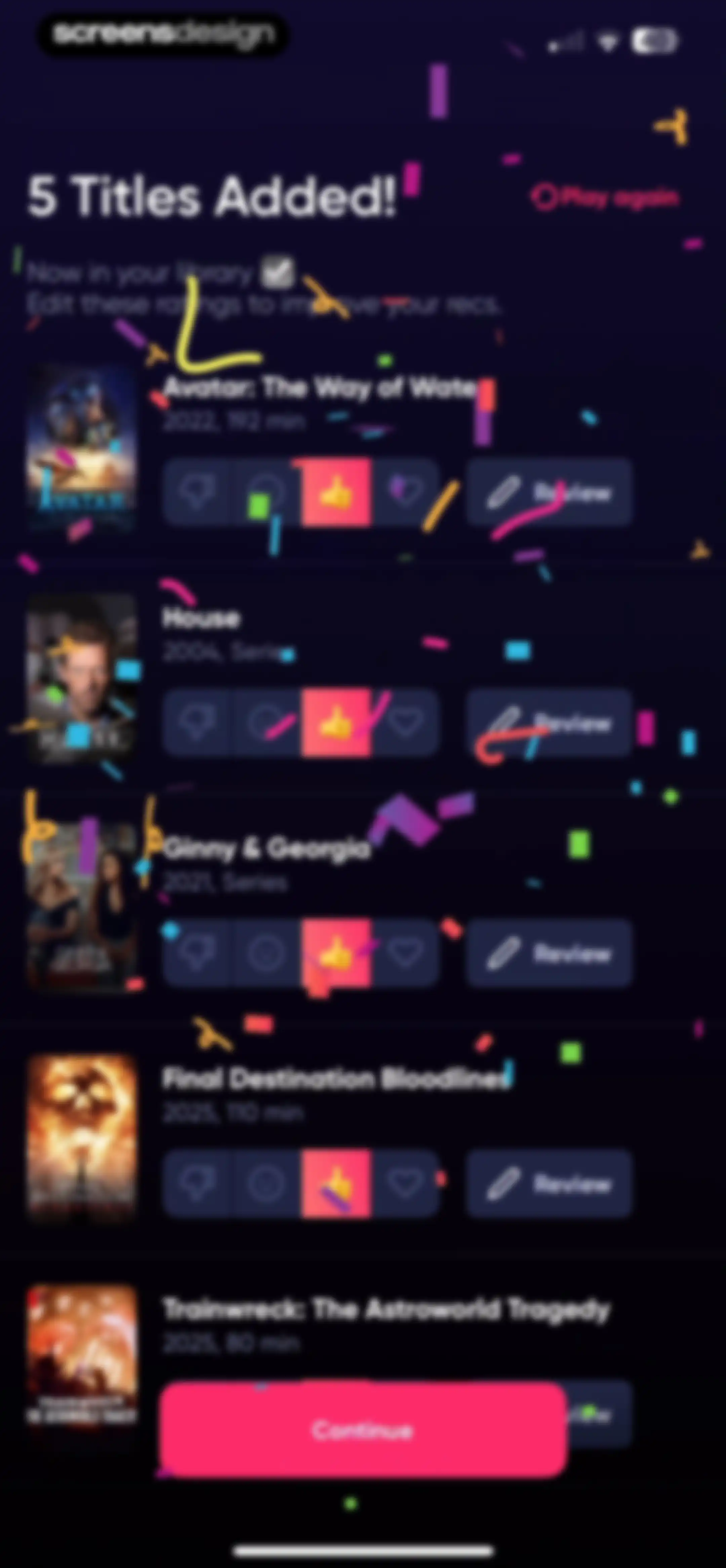 Queue - Find Movies & Shows screen 95