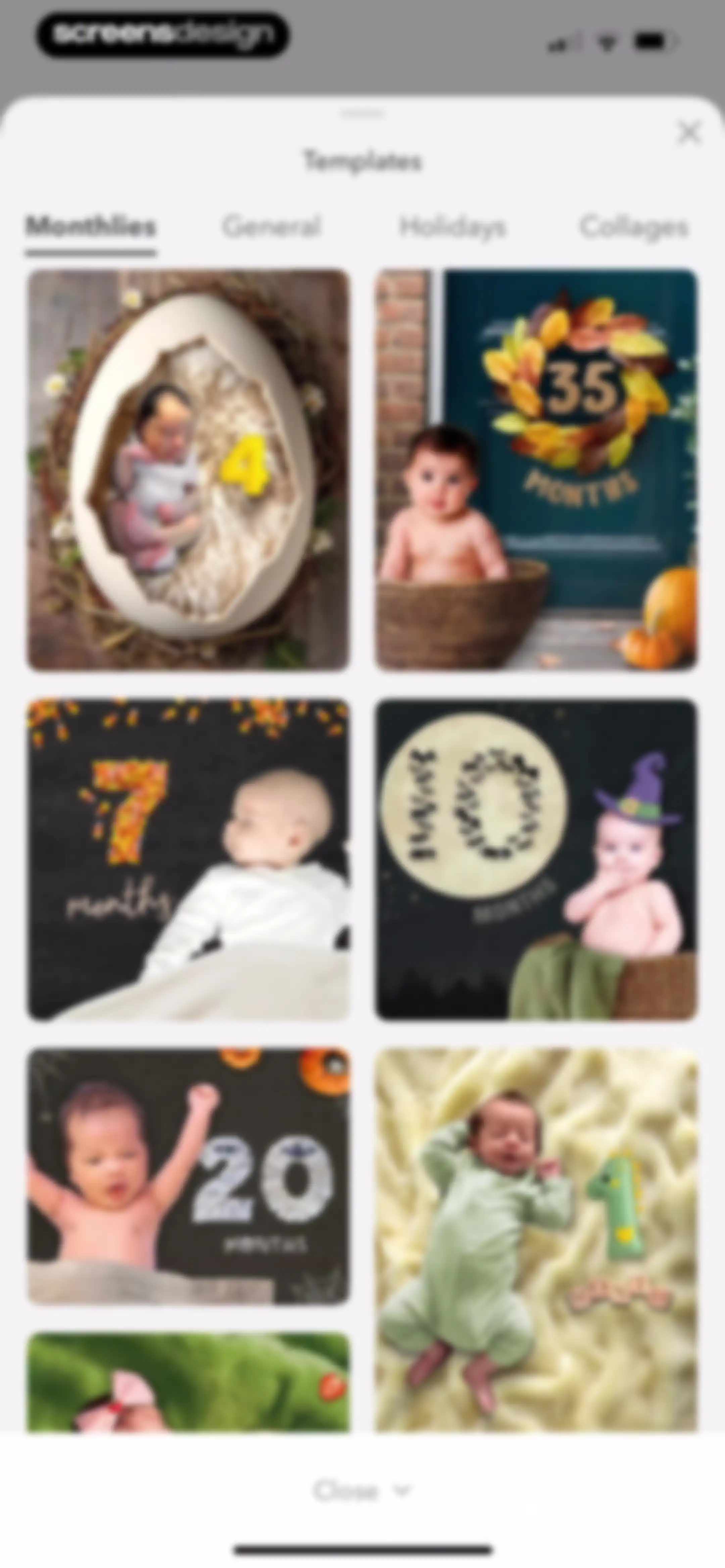 Precious - Baby Photo Art screen 75