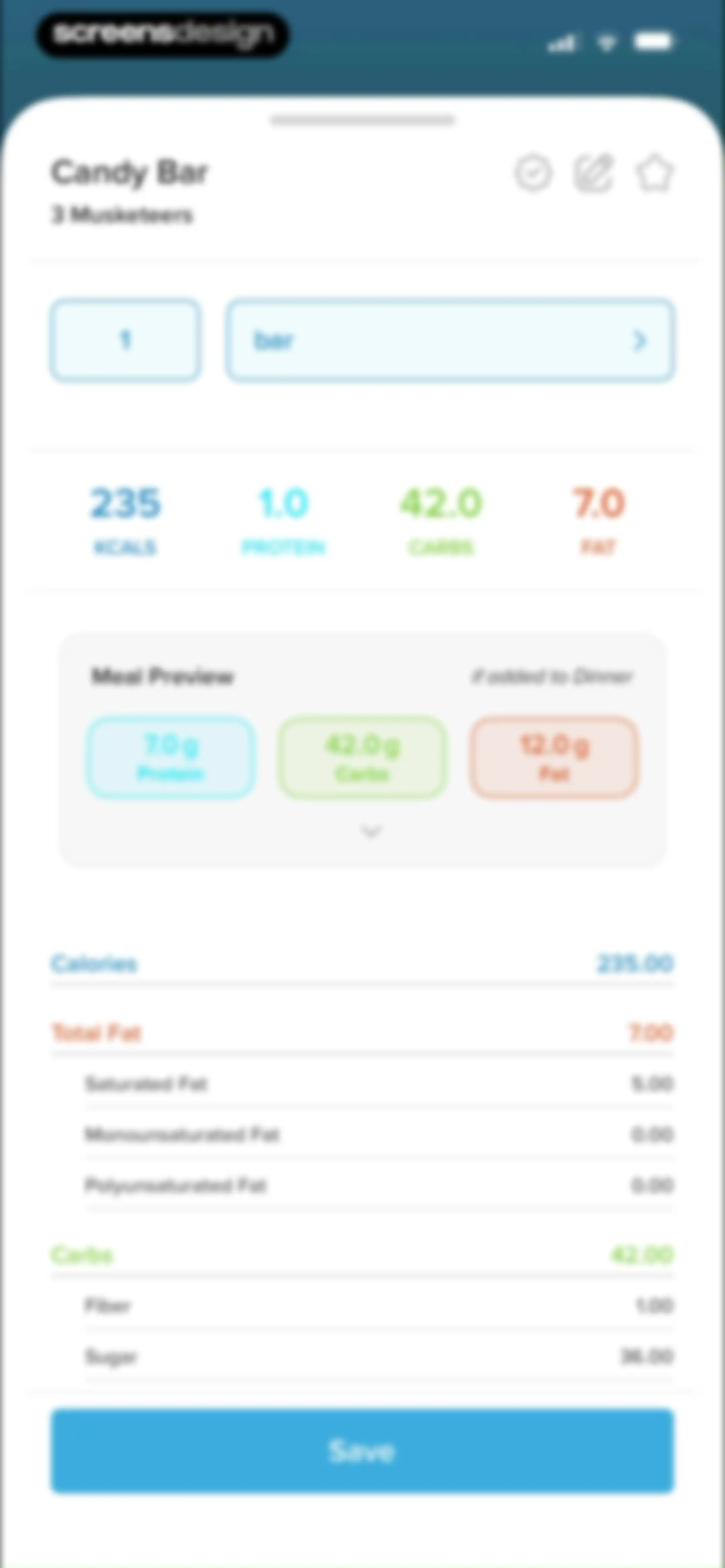 My Macros+ | Macro Tracker screen 67