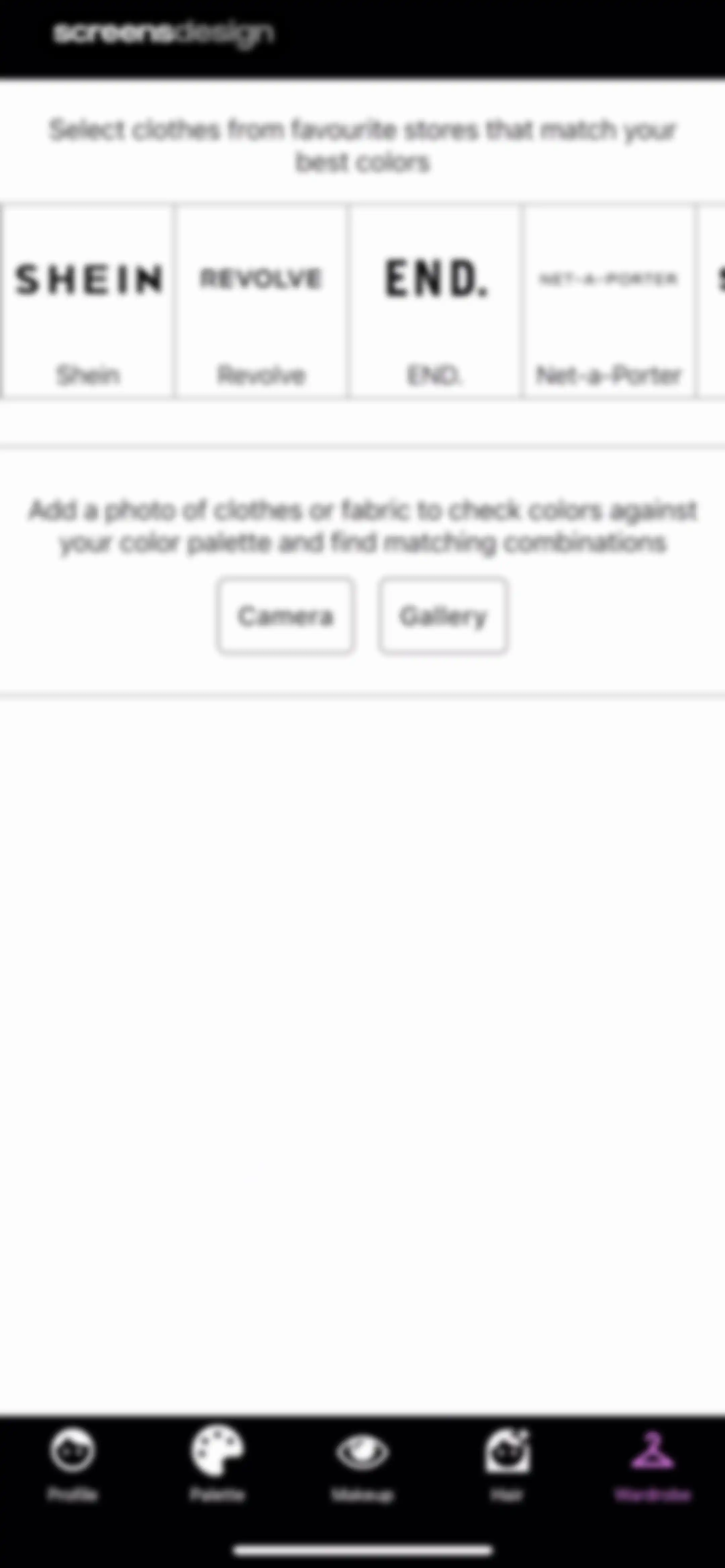 Color Analysis - Dressika screen 58