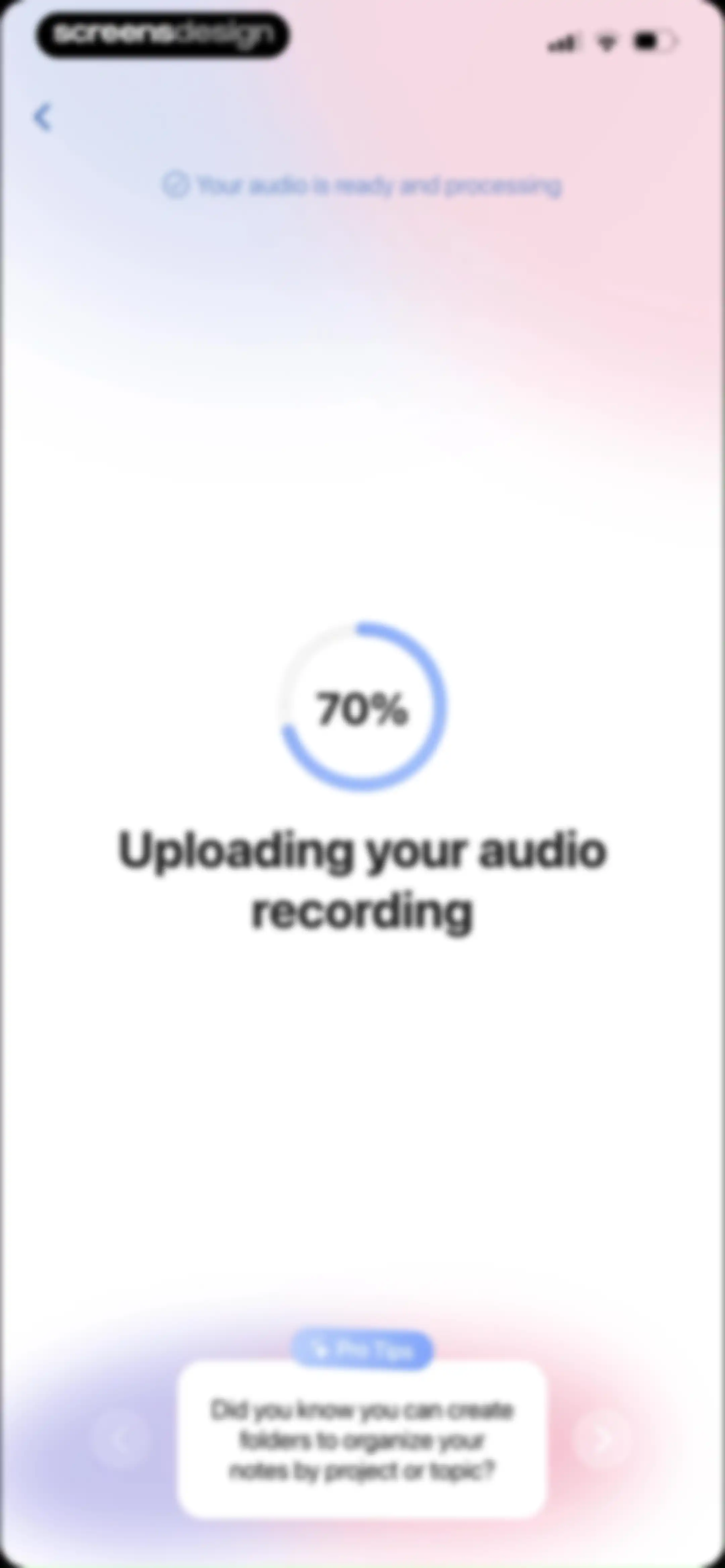 Cue: AI Note Taker & Recorder screen 42