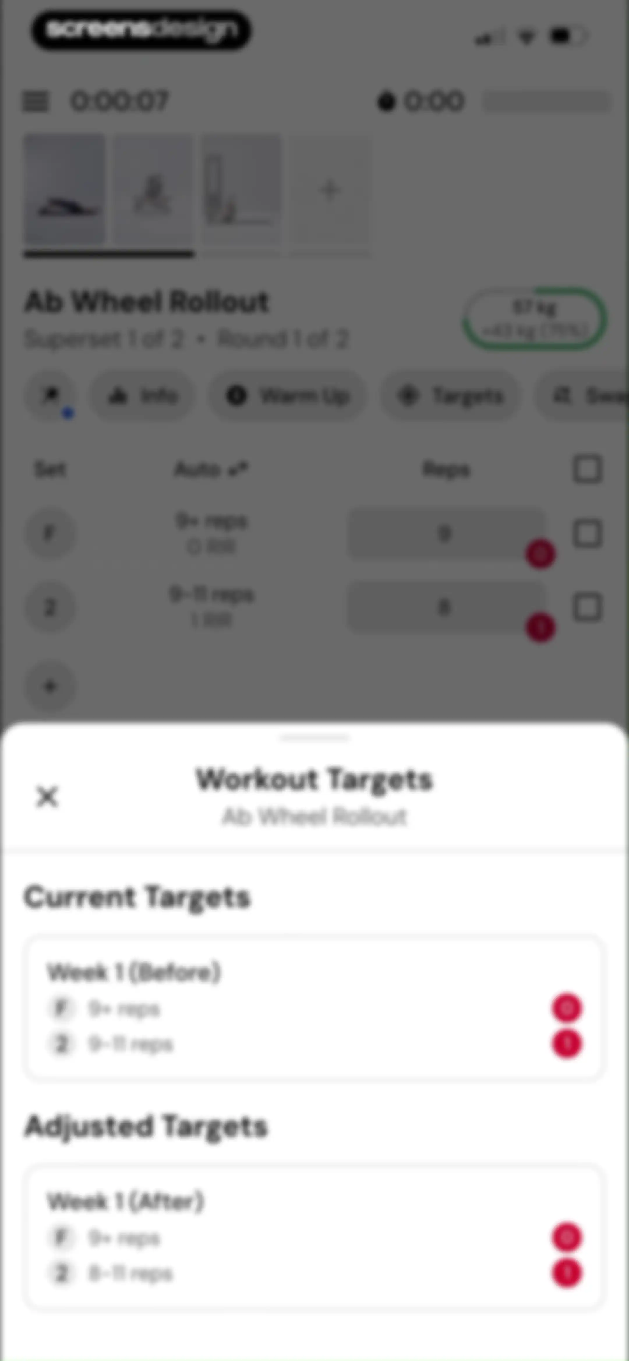 MacroFactor Workouts - Tracker screen 76