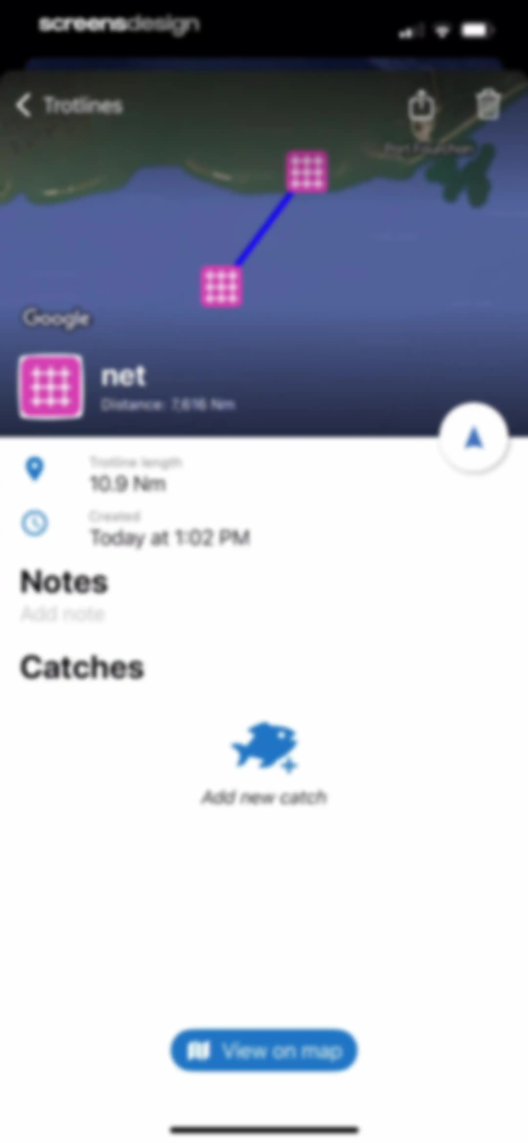 Fishing Points: Map & Forecast screen 78