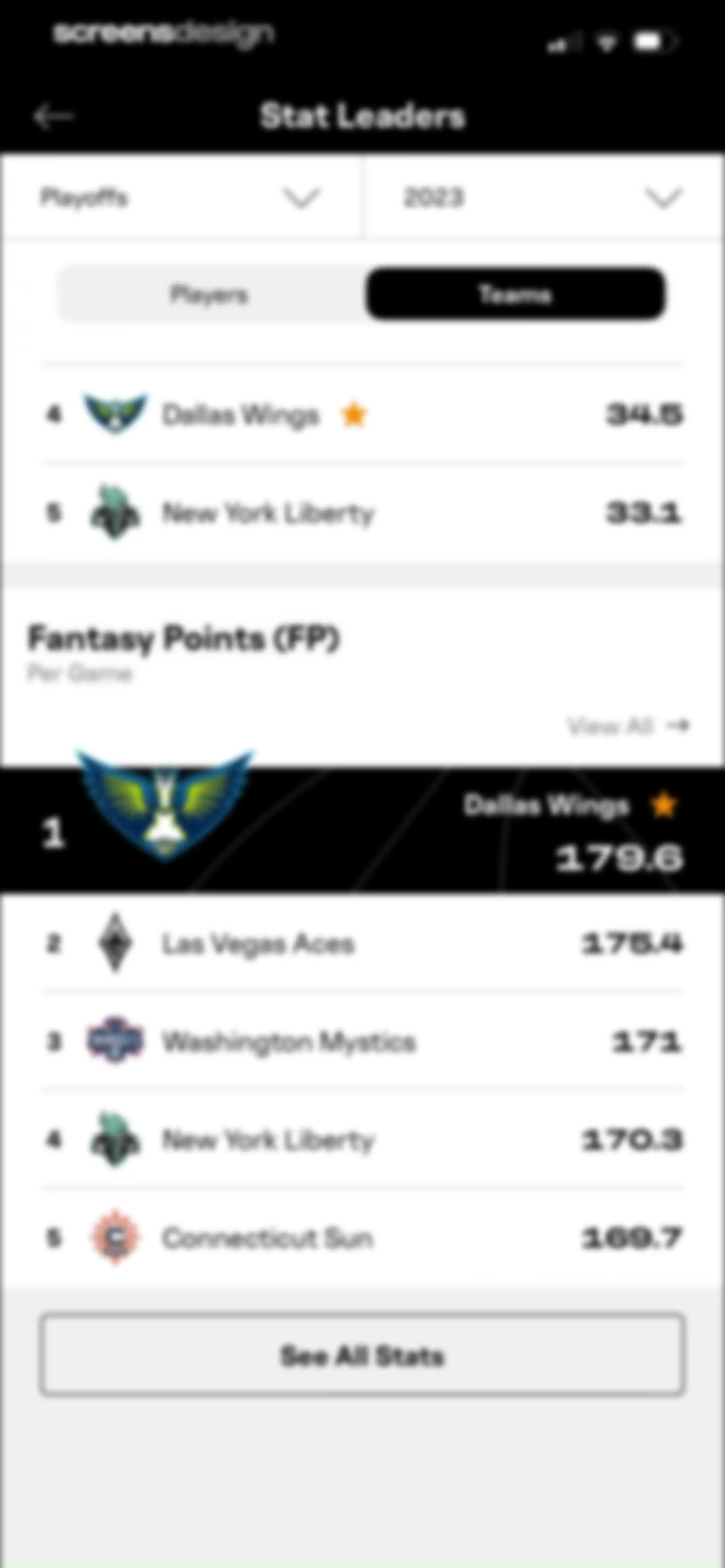 WNBA: Live Games & Scores screen 52