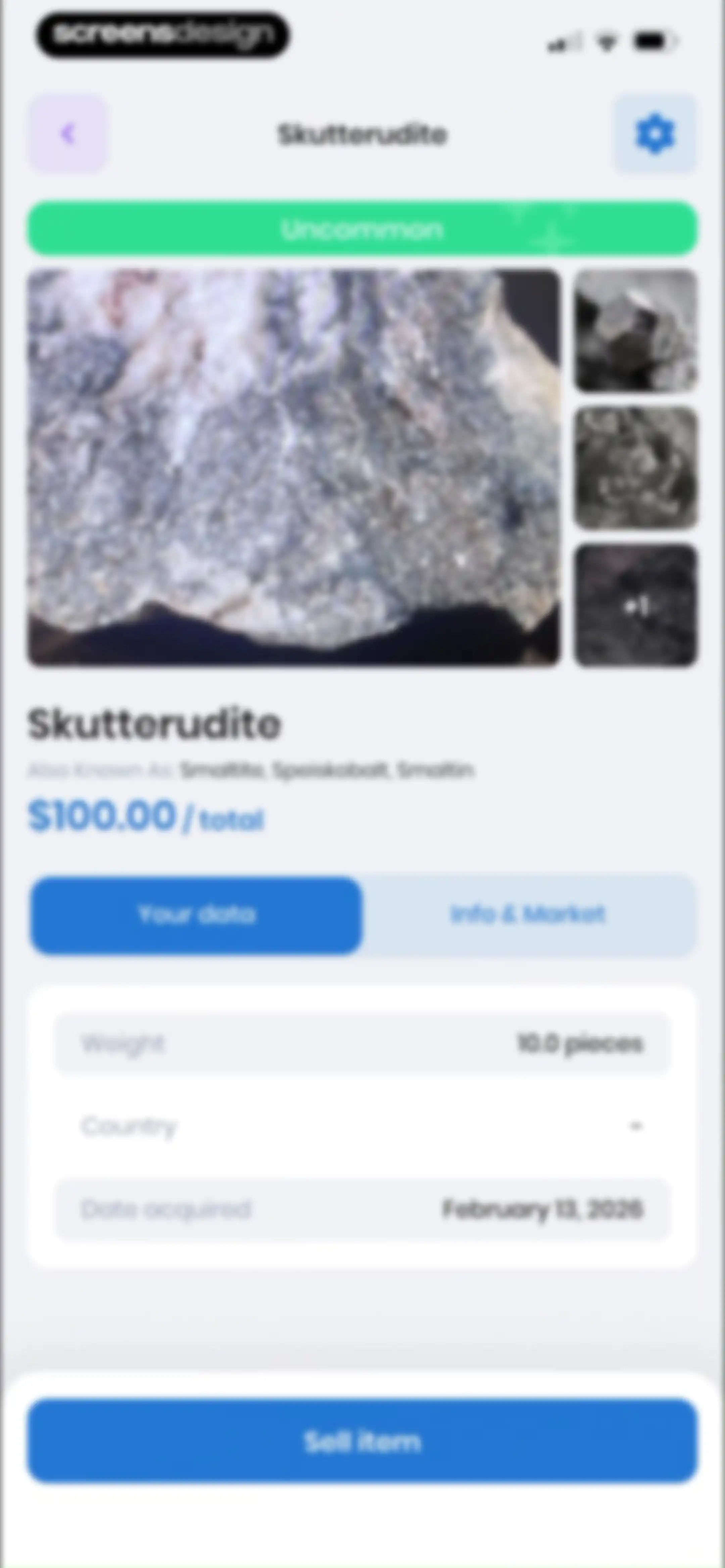 RockIn Rock & Mineral identify screen 37