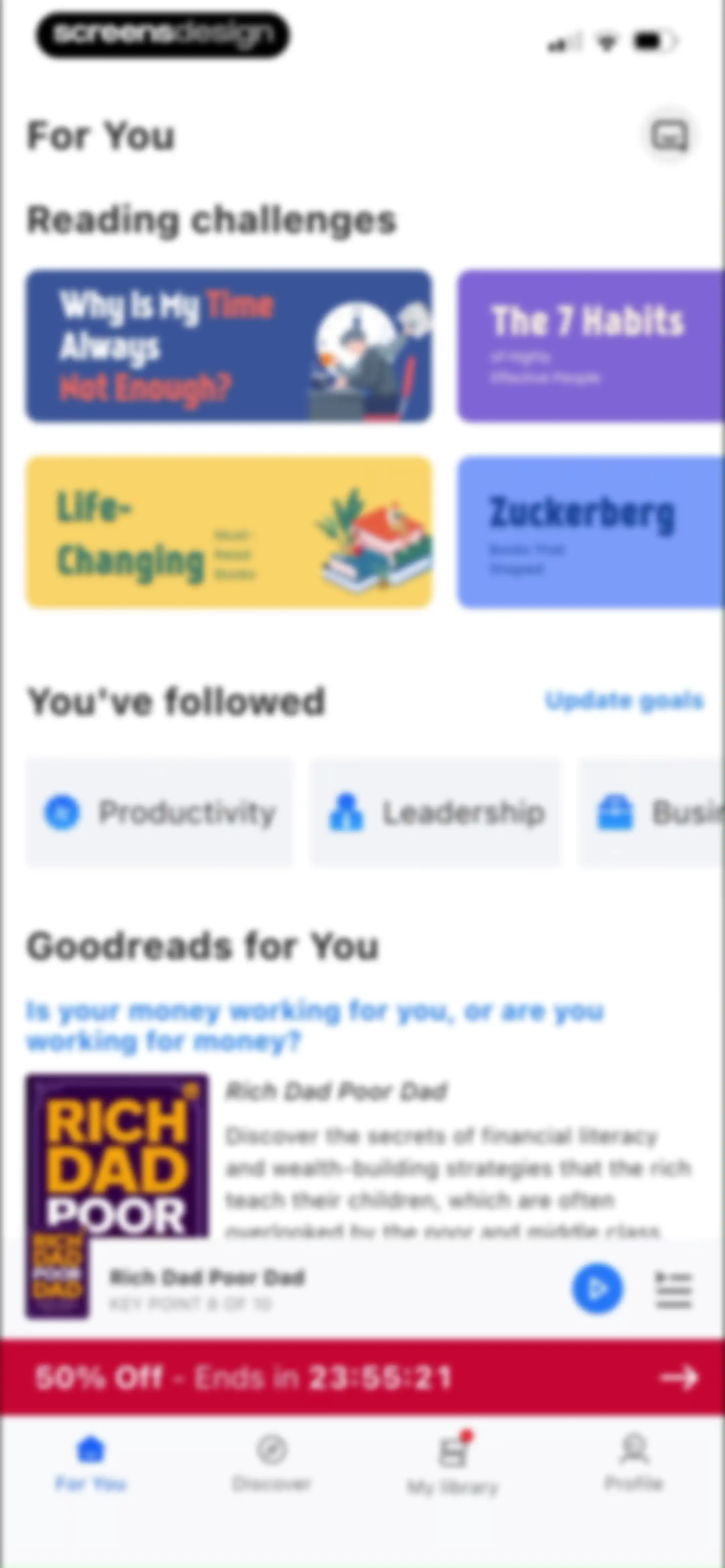 LeapAhead-Daily Book Cast screen 69