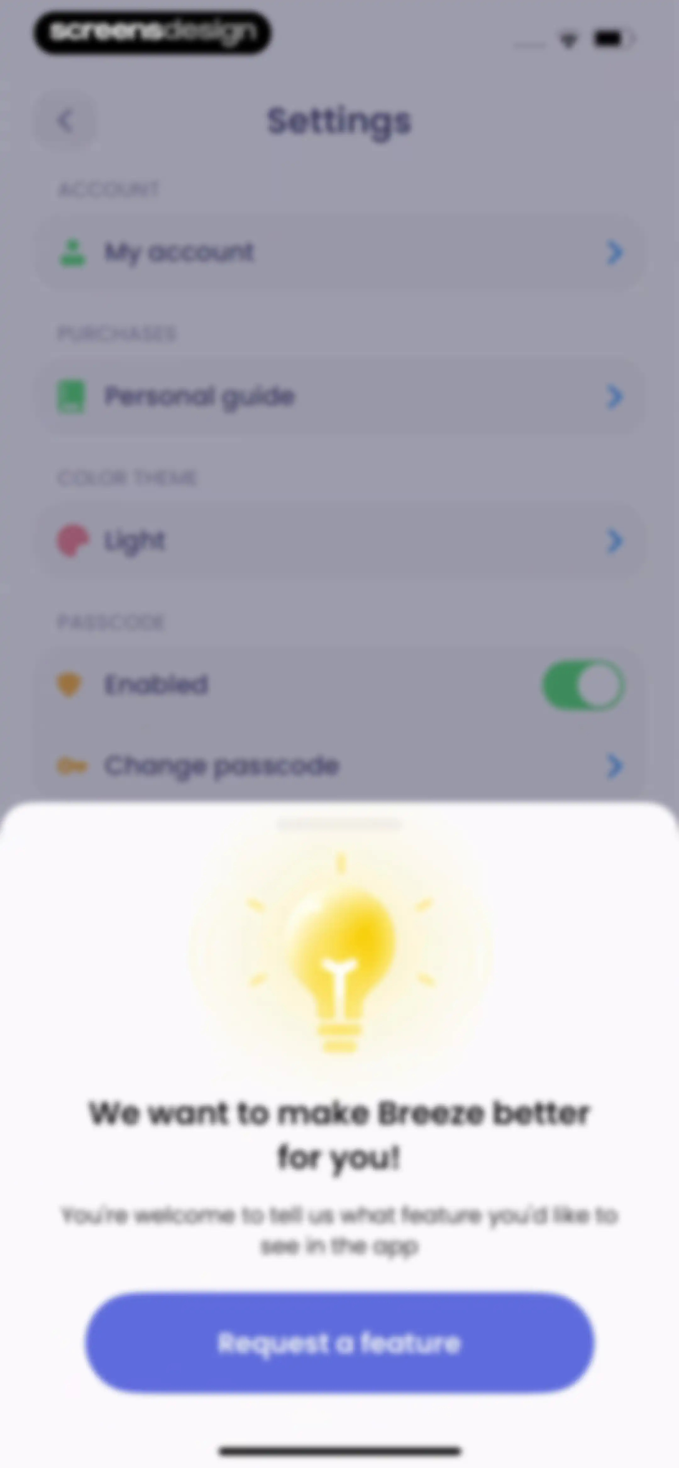 Breeze: Start Self-Discovery screen 122