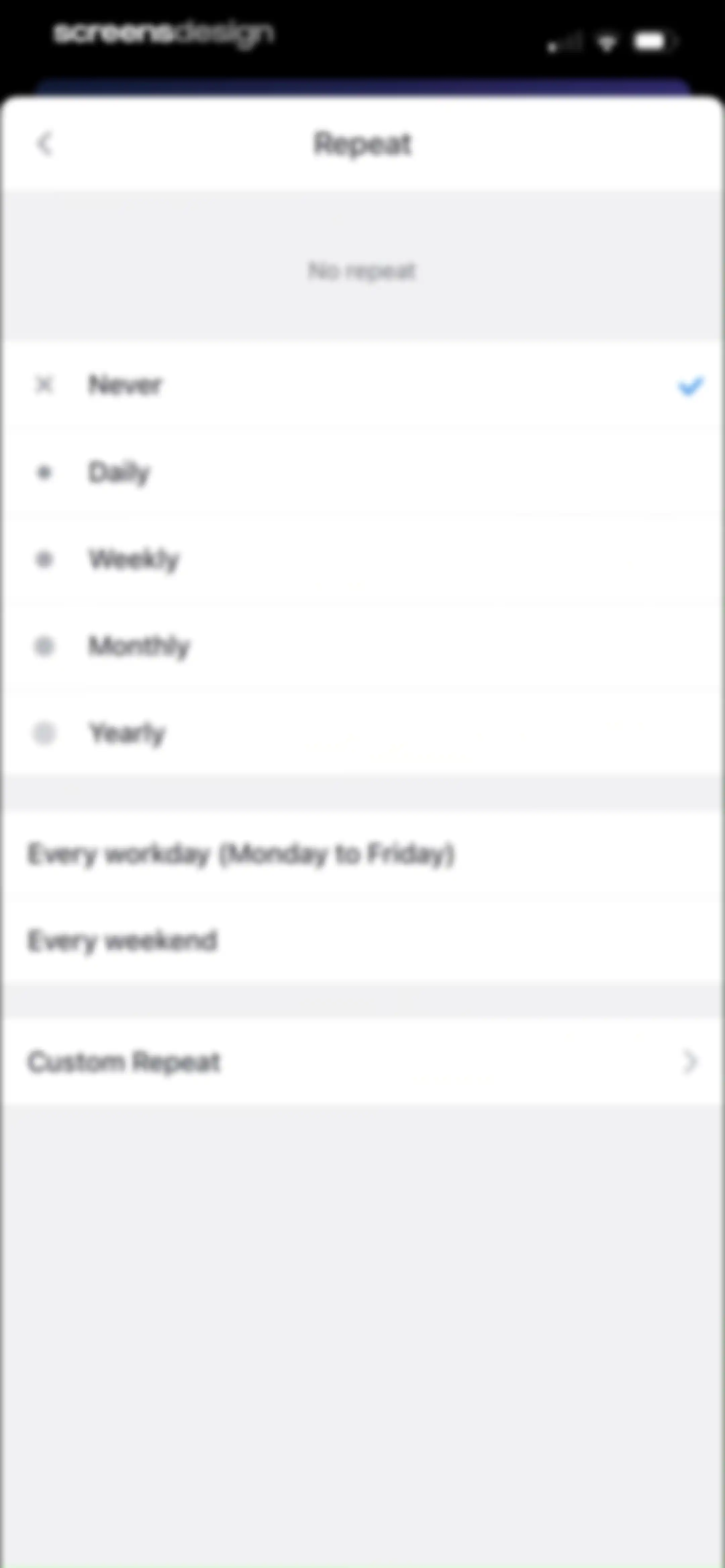 Calendars: Schedule Planner screen 25