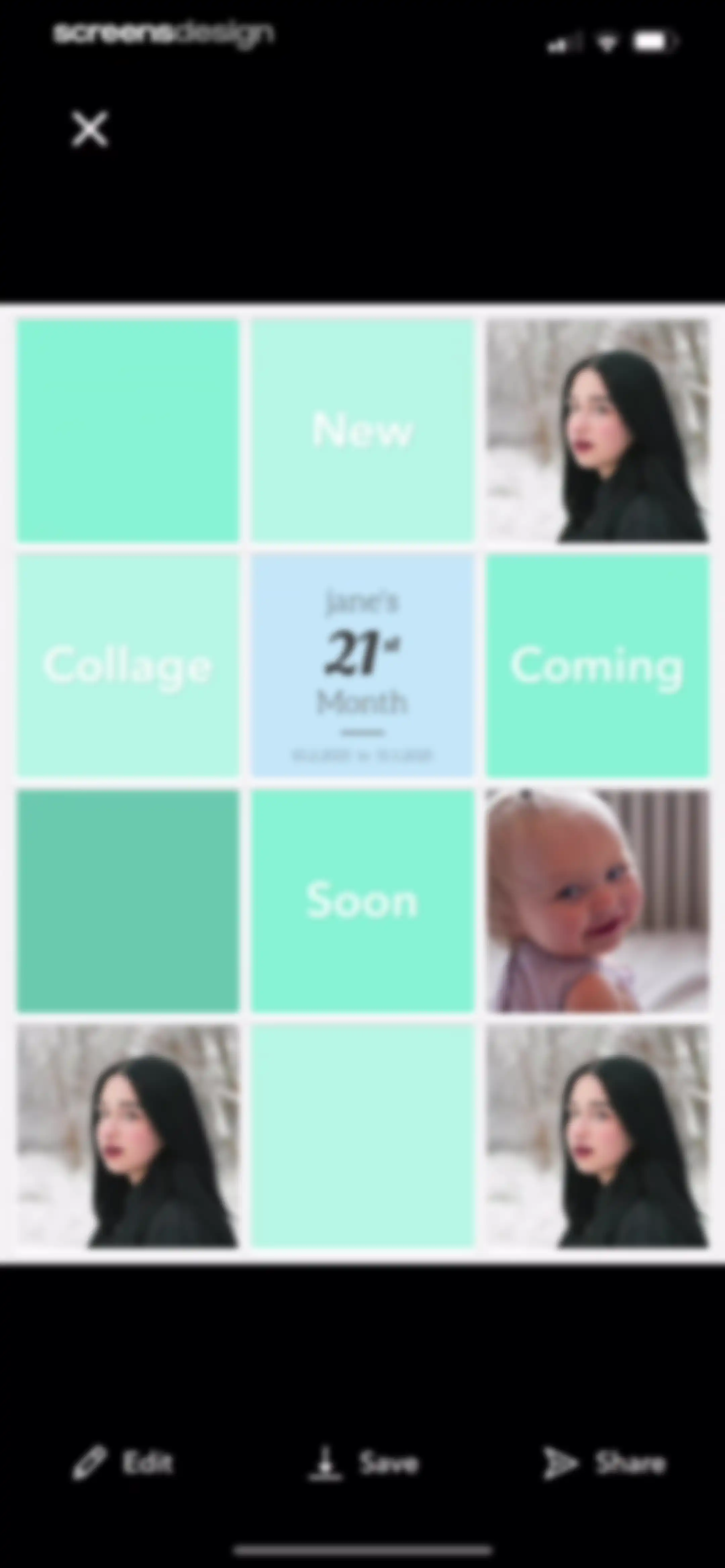 Precious - Baby Photo Art screen 29