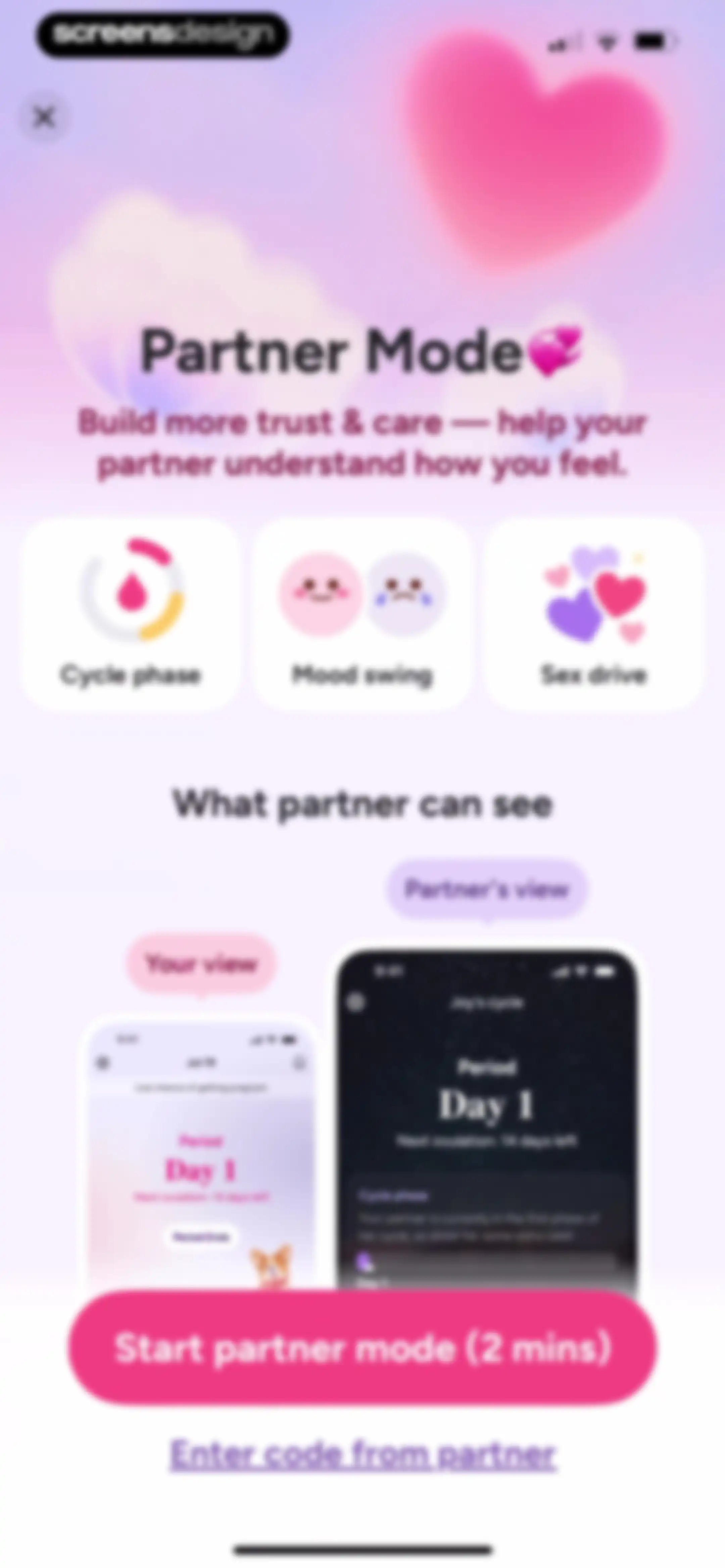 Period Tracker Period Calendar screen 101