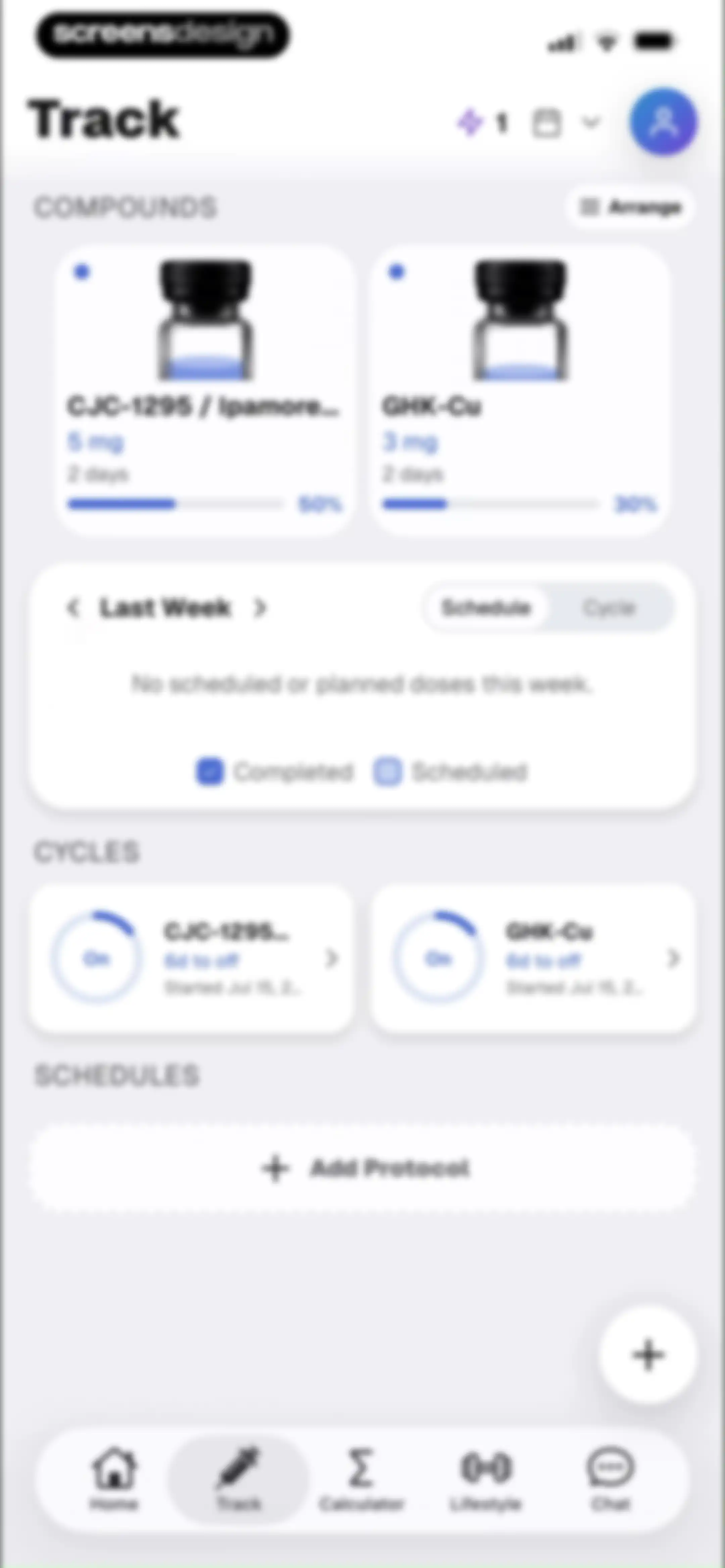 Pep AI: Peptide GLP-1 Tracker screen 121