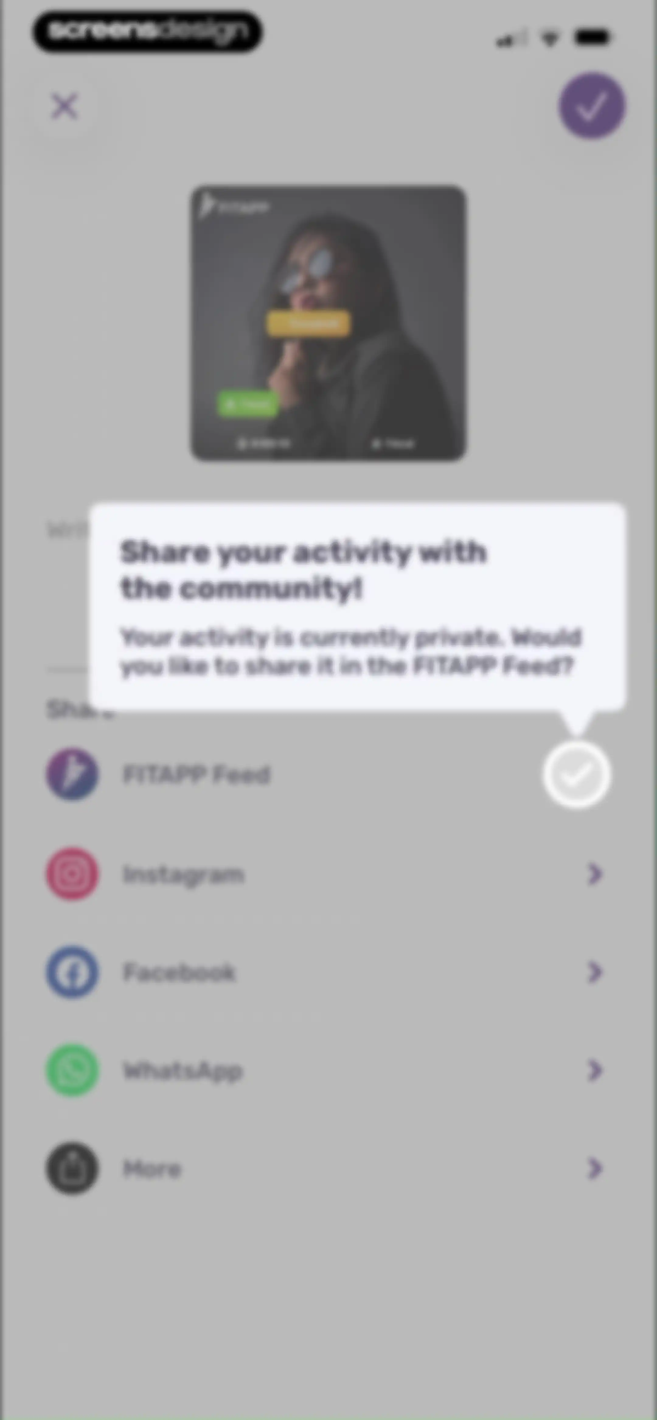 Running Tracker App – FITAPP screen 56
