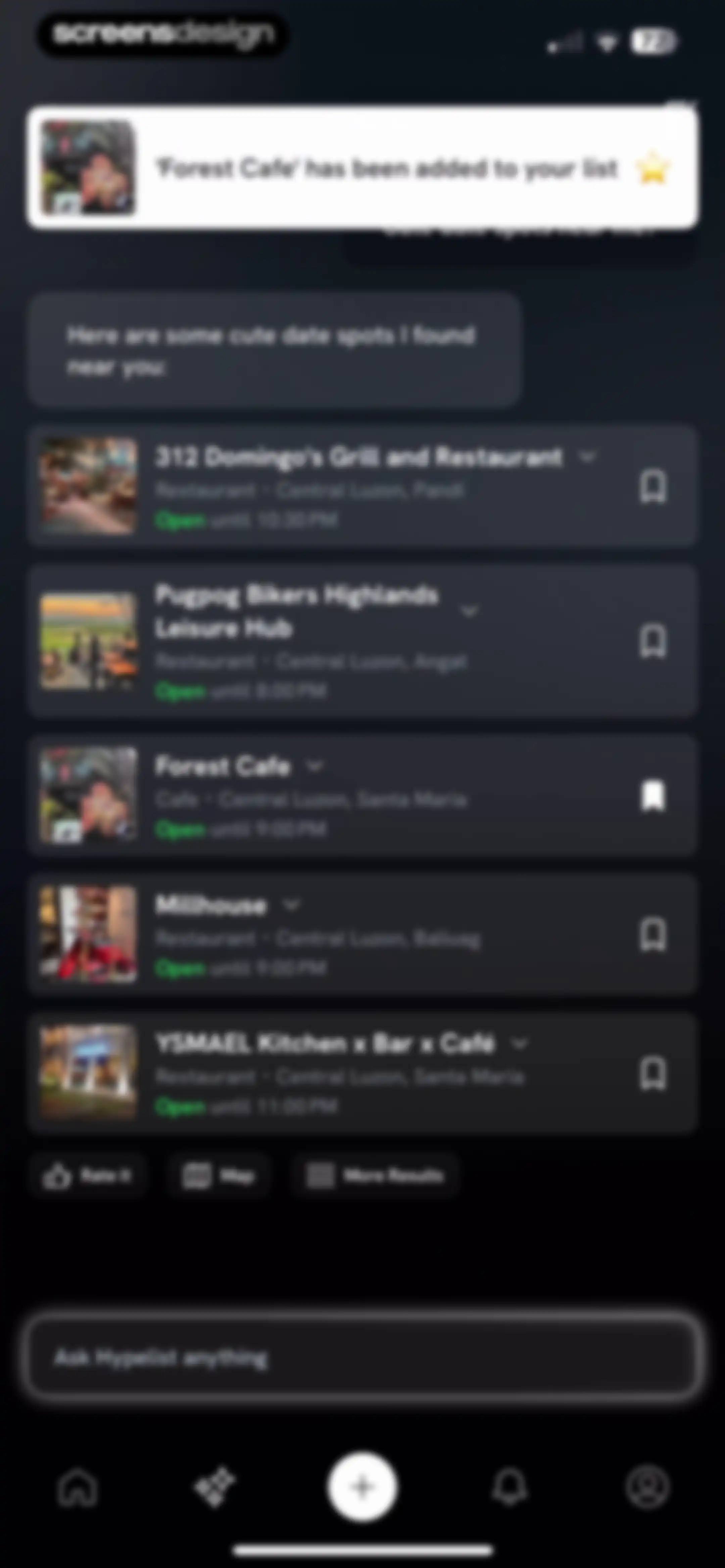 Hypelist: Create & Share Lists screen 129