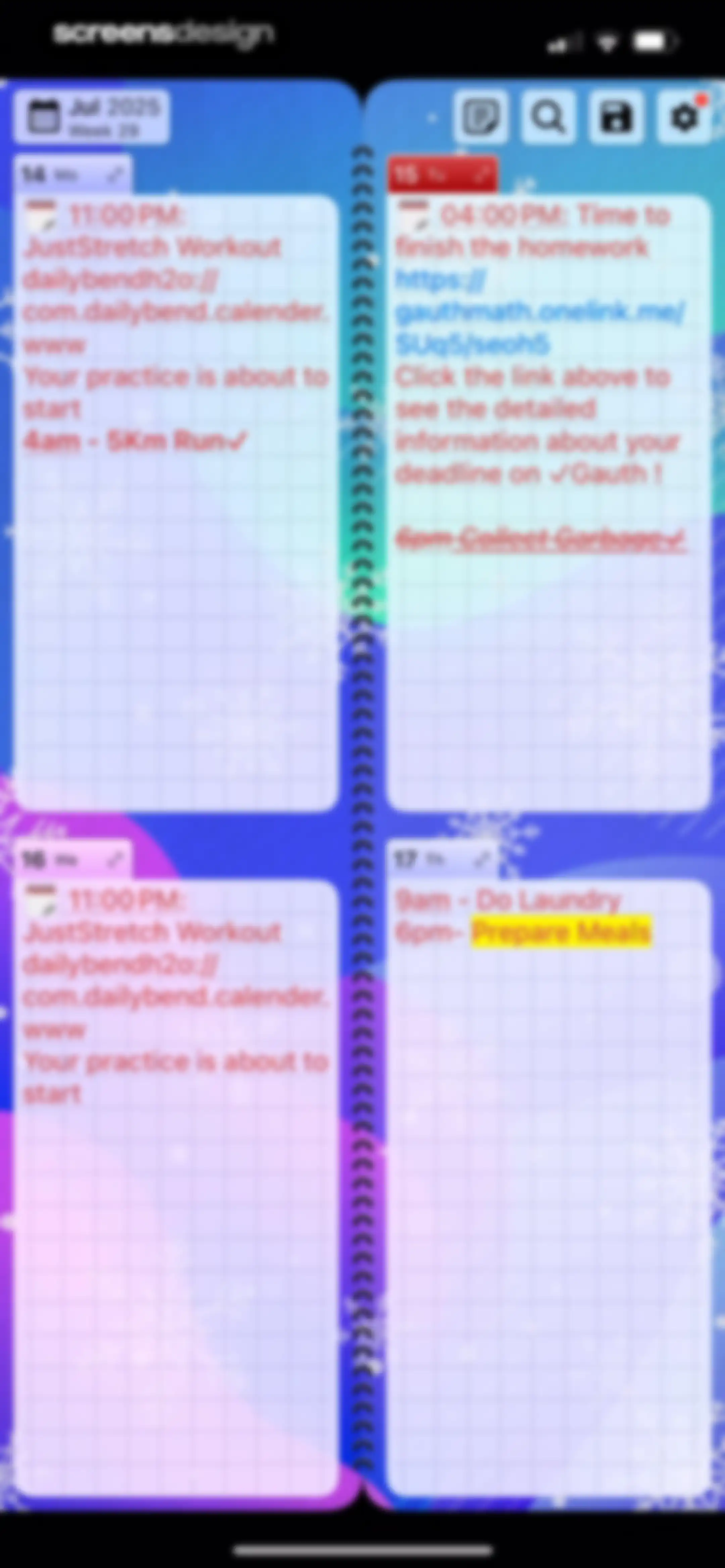 Weekly Planner - Diary, Notes screen 51