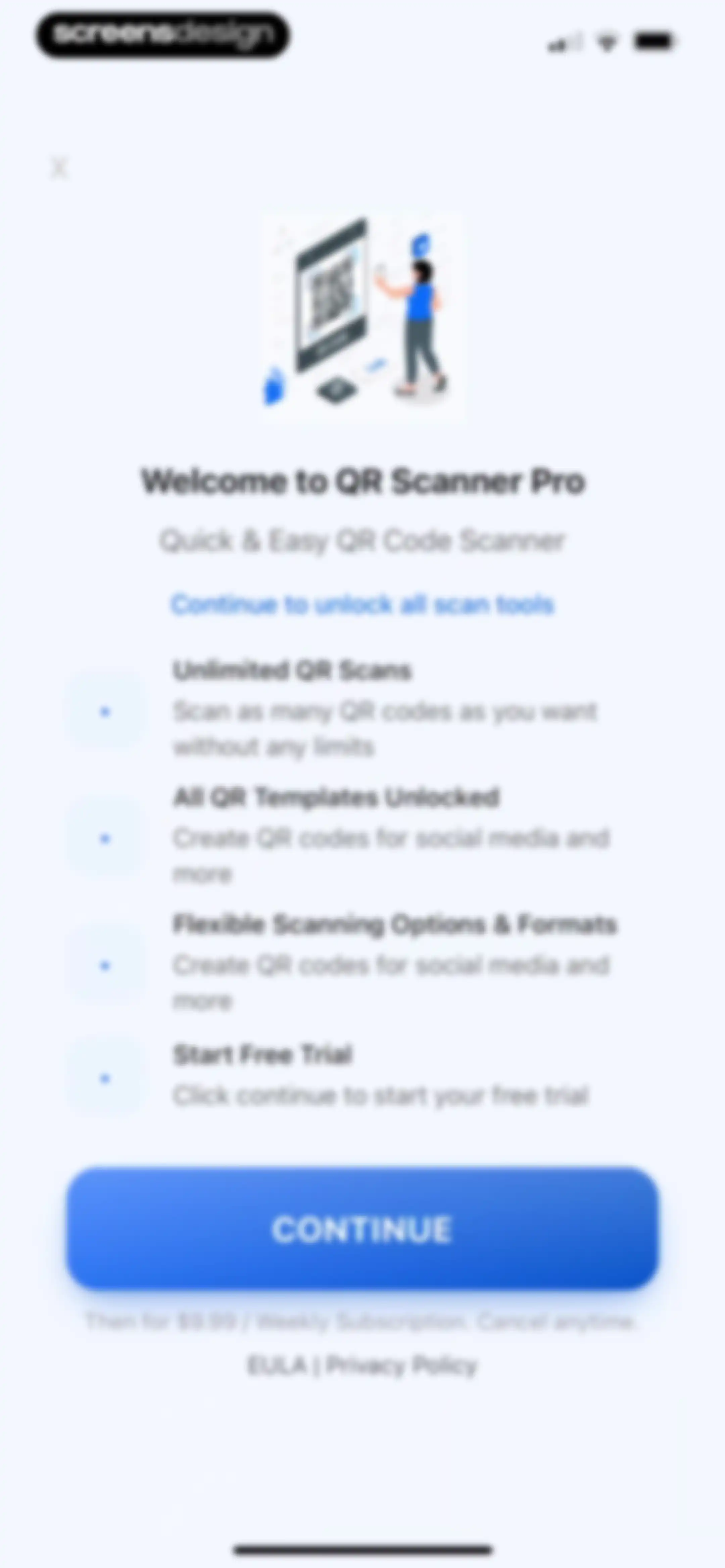 QR Scanner Pro * screen 2