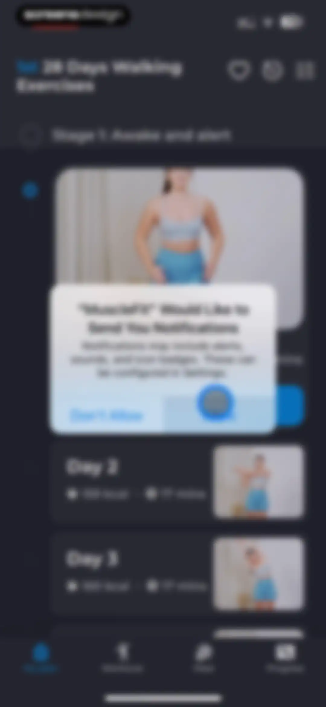 Workout Planner MuscleFit screen 28