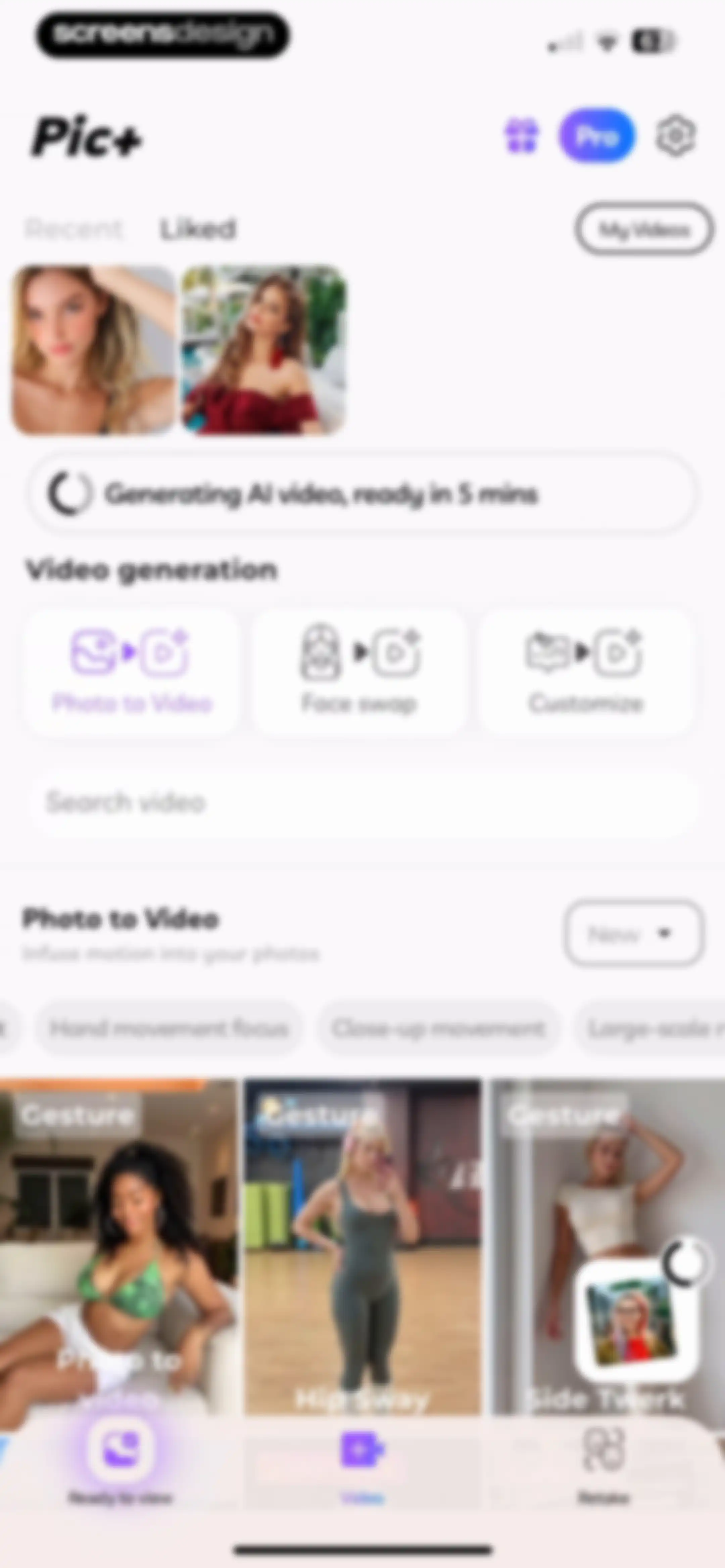 Pic+ - AI Video Generator screen 61