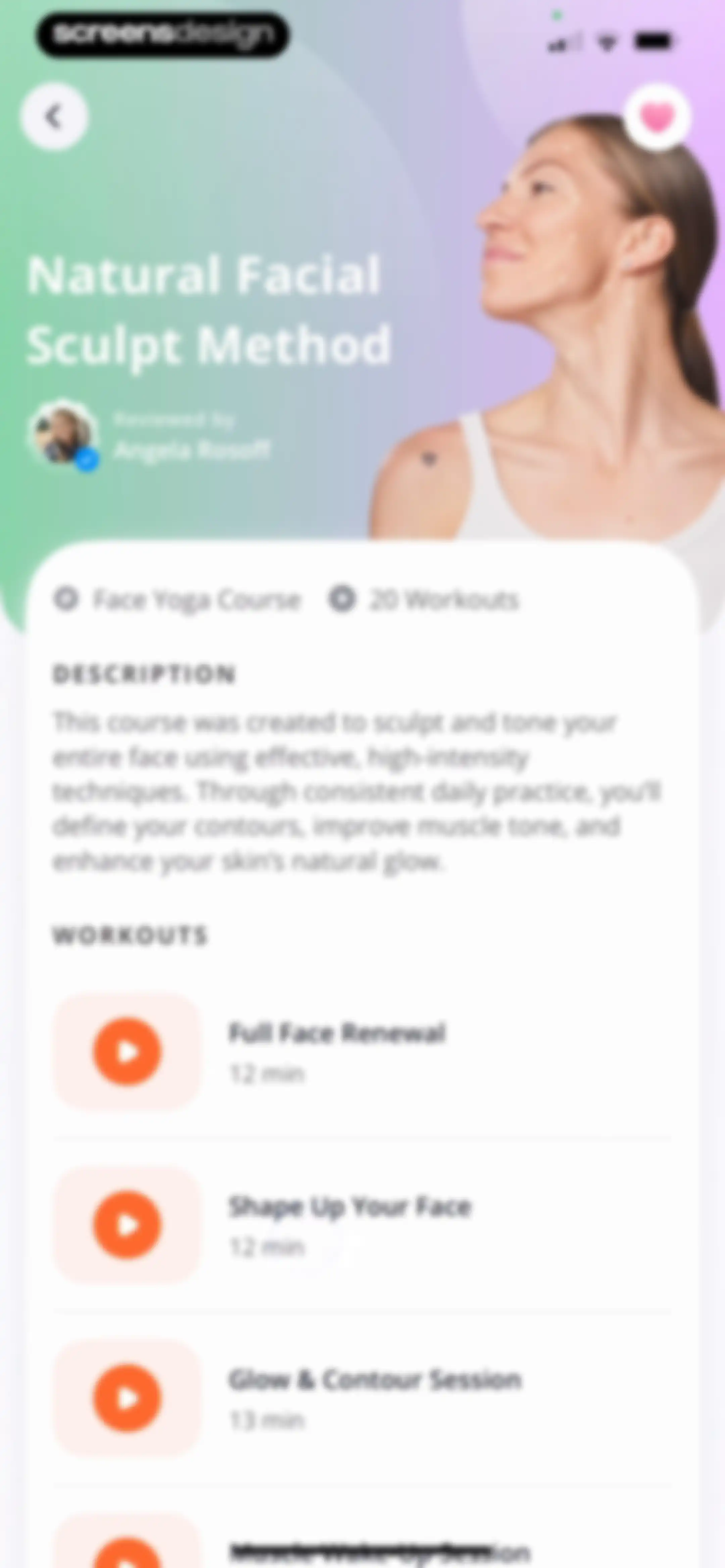 Luvly: Face Yoga Exercises screen 146