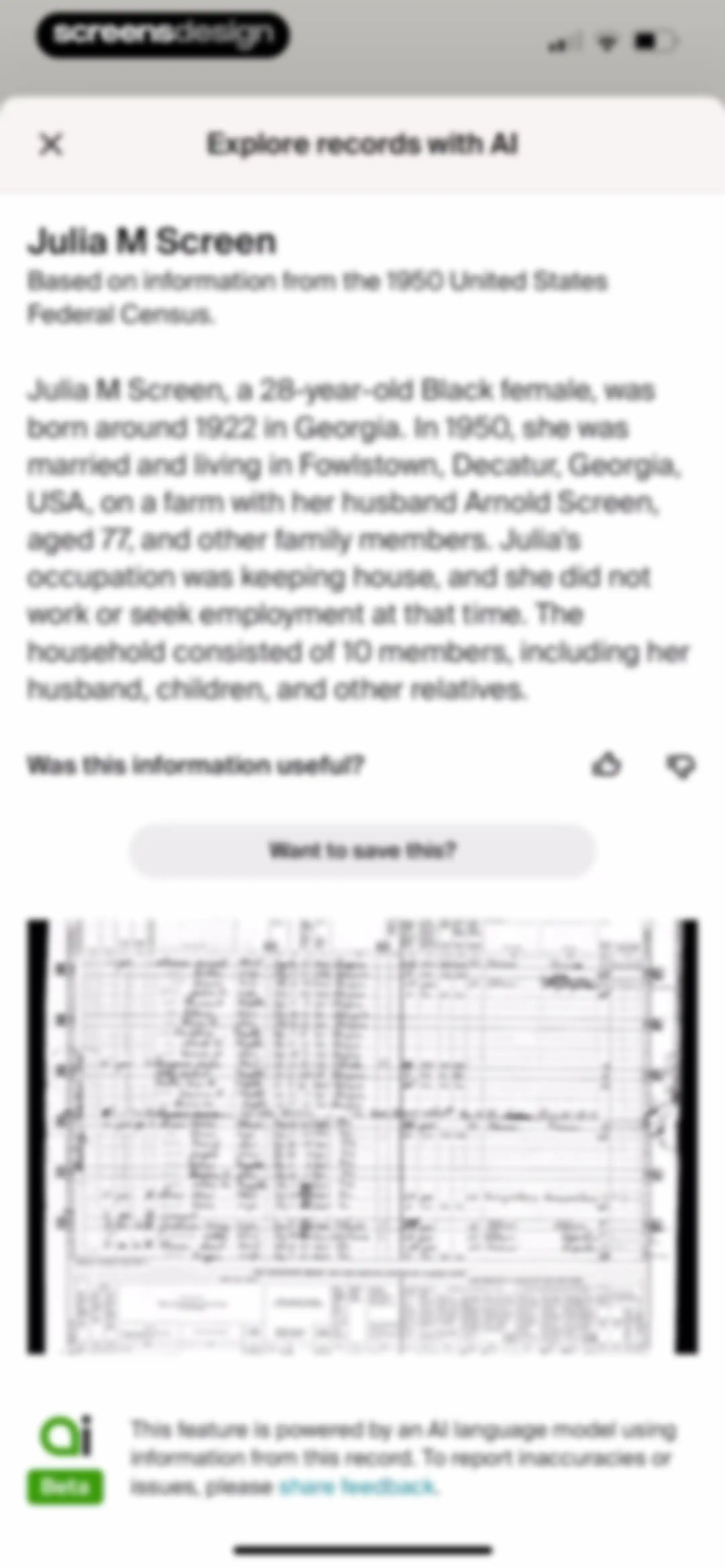 Ancestry: Family History & DNA screen 190
