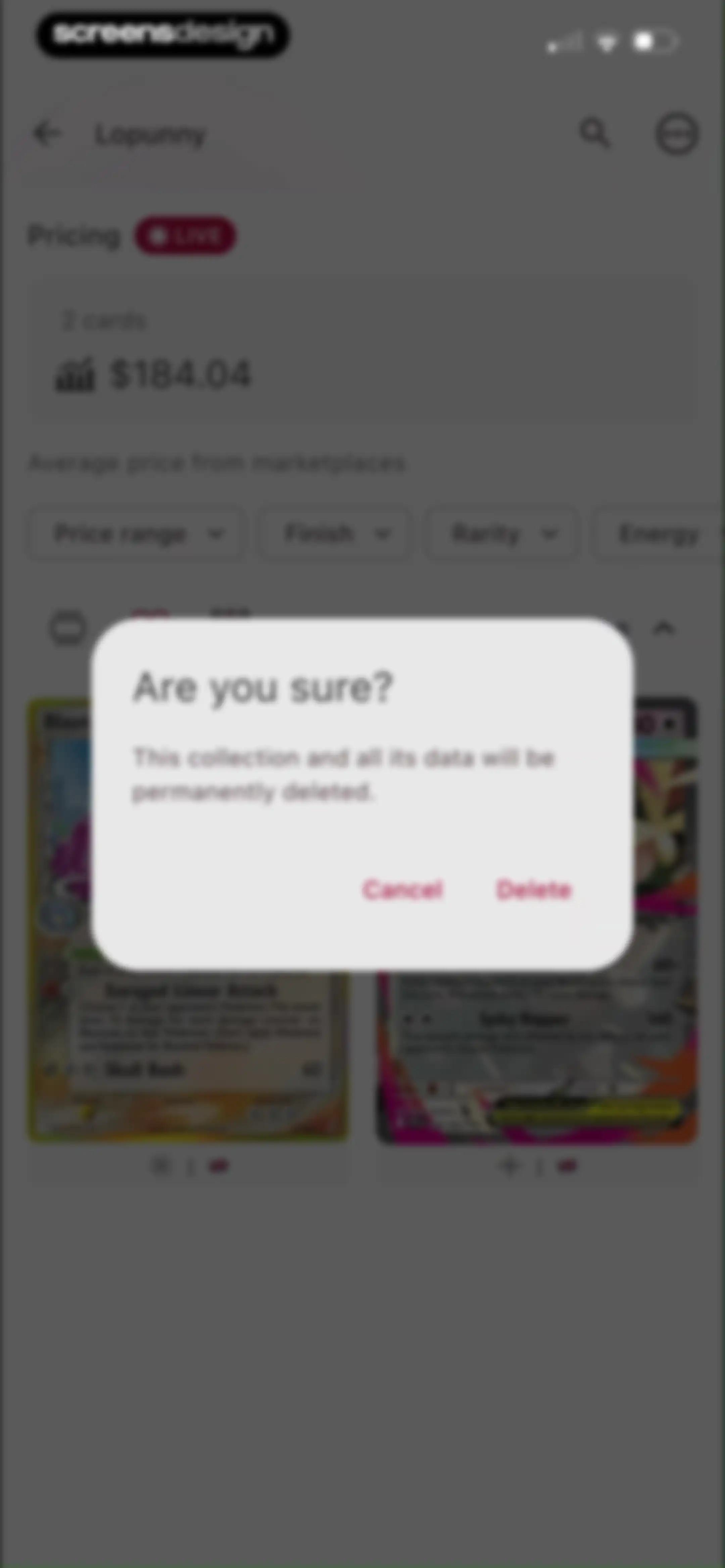 MonPrice Collector & Scanner screen 69