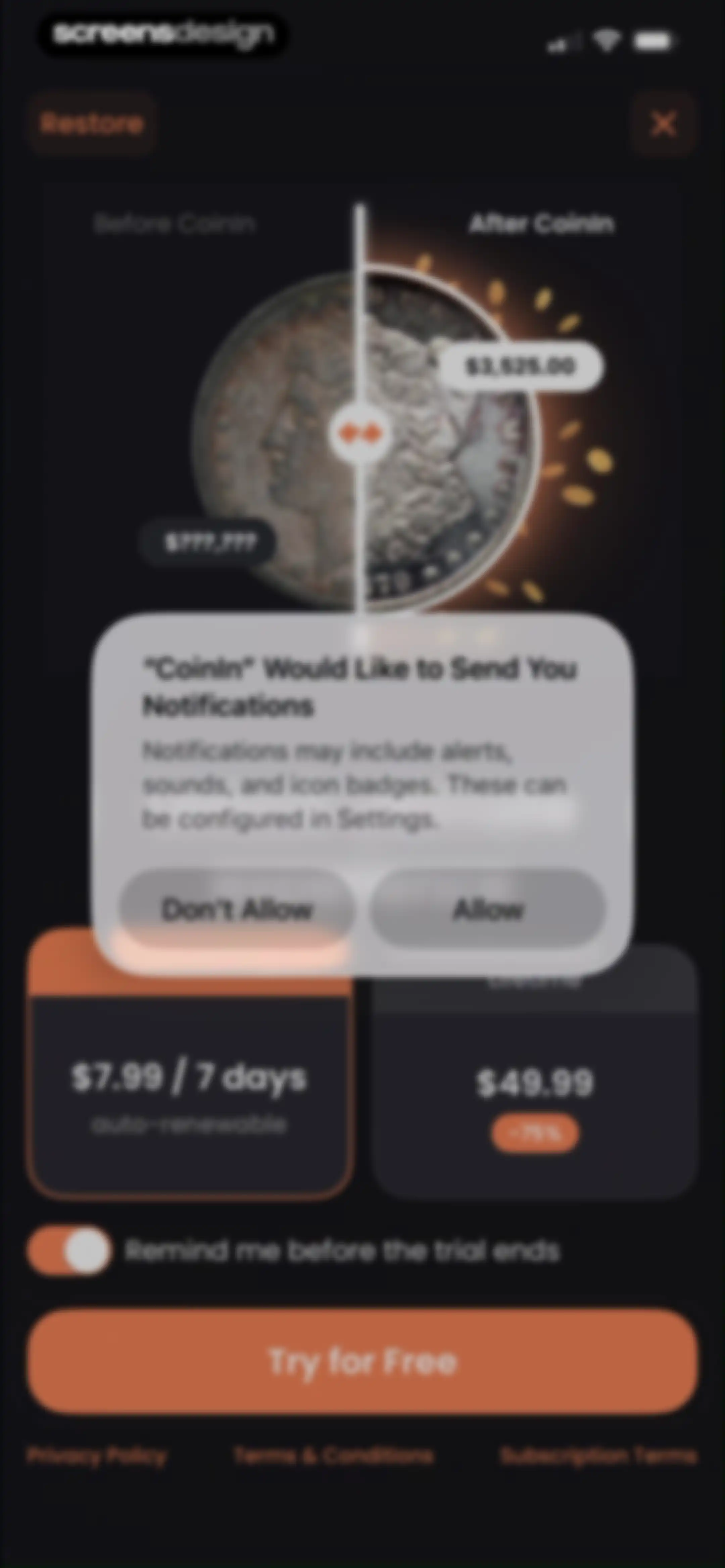 CoinIn: Coin Scan Identifier screen 4