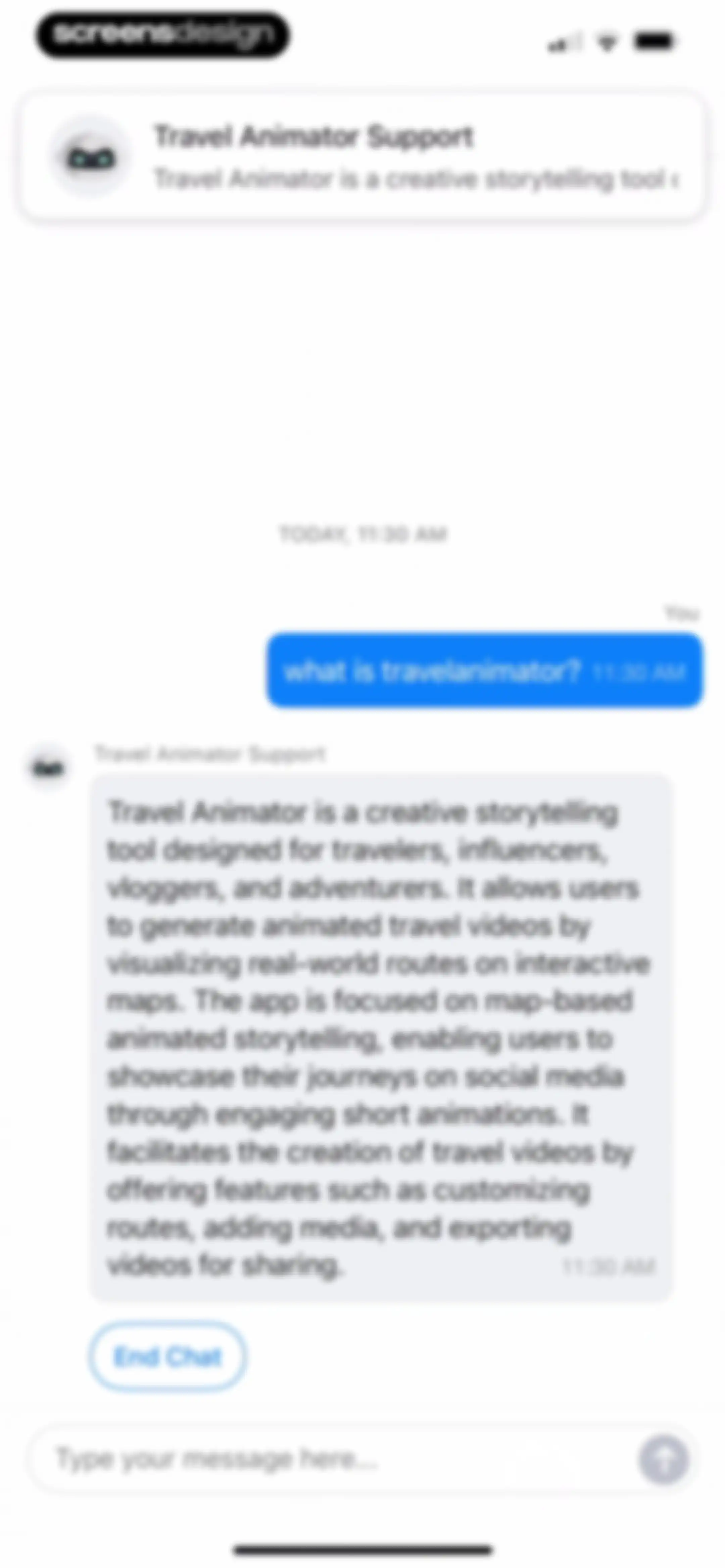 TravelAnimator: Journey Route screen 49