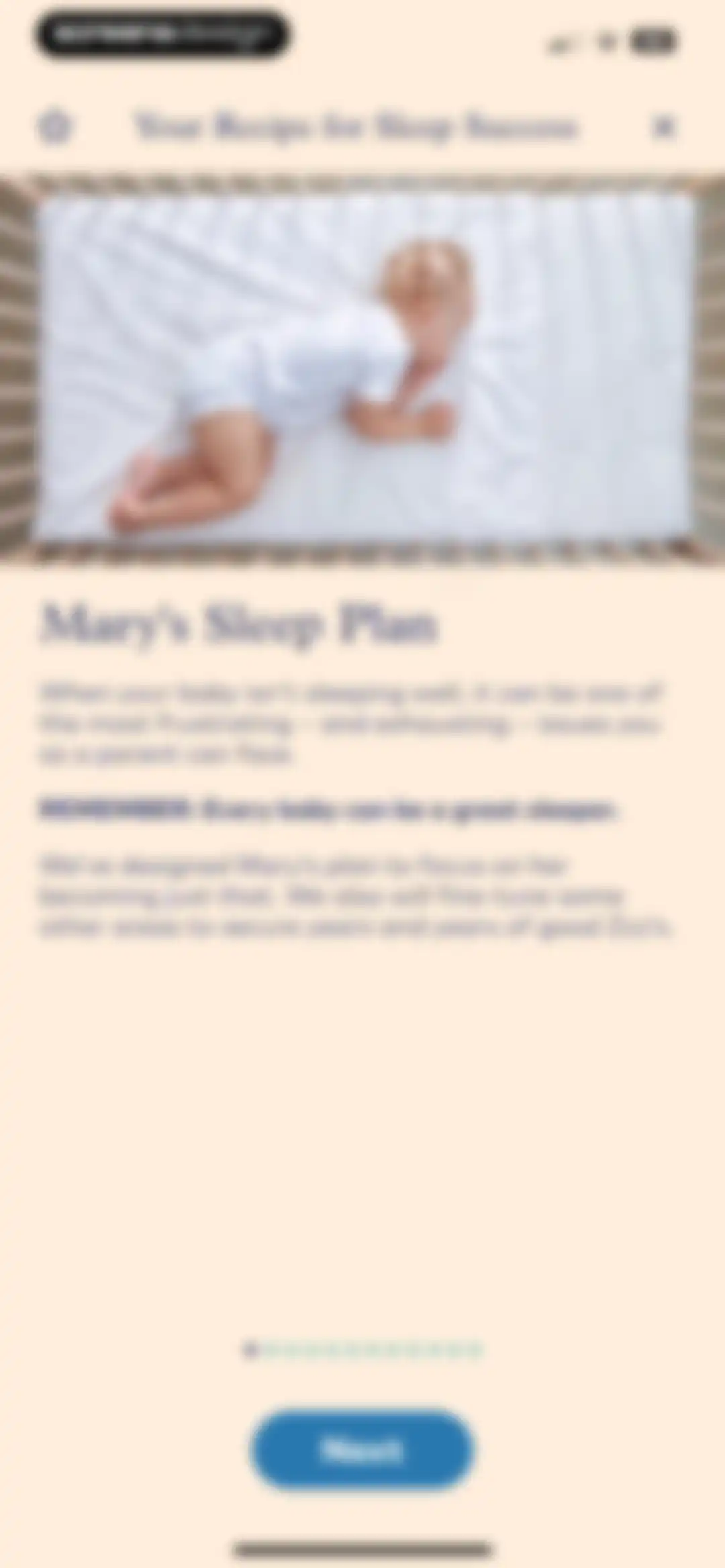 Smart Sleep Coach by Pampers™ screen 59